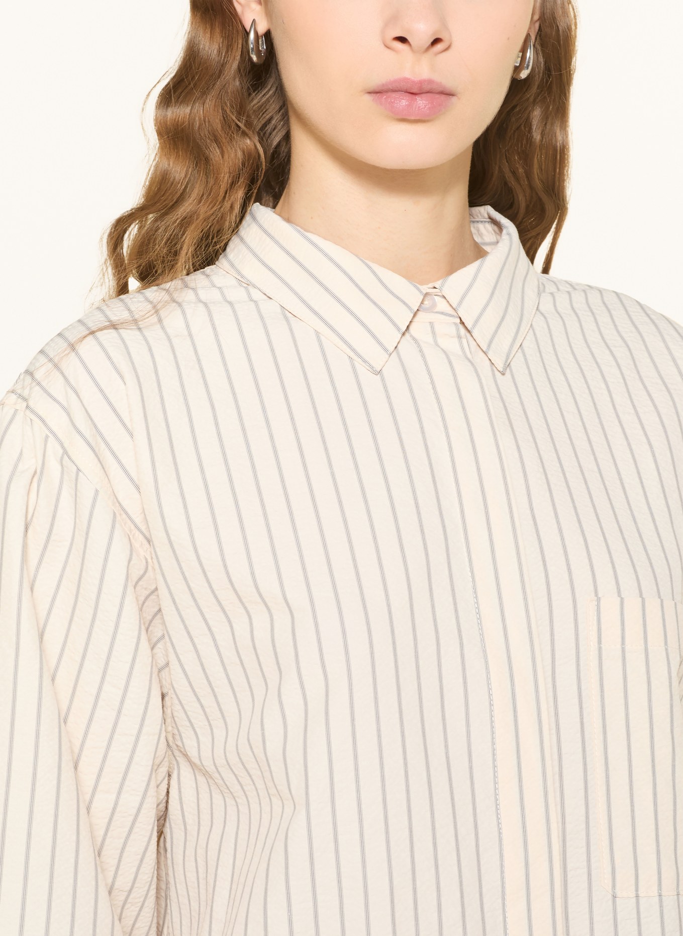 Stylein Chemise JANSELL: CRÈME / GRIS FONCÉ