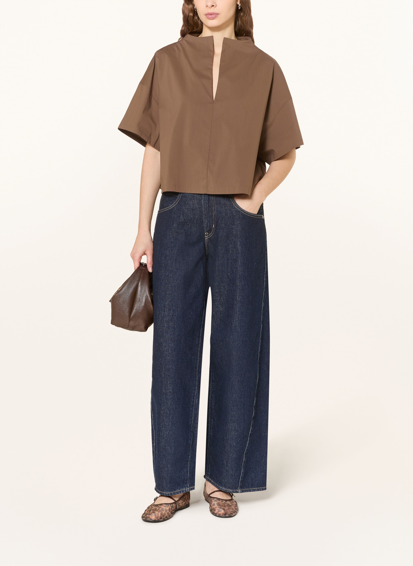 Stylein blouse shirt: BROWN