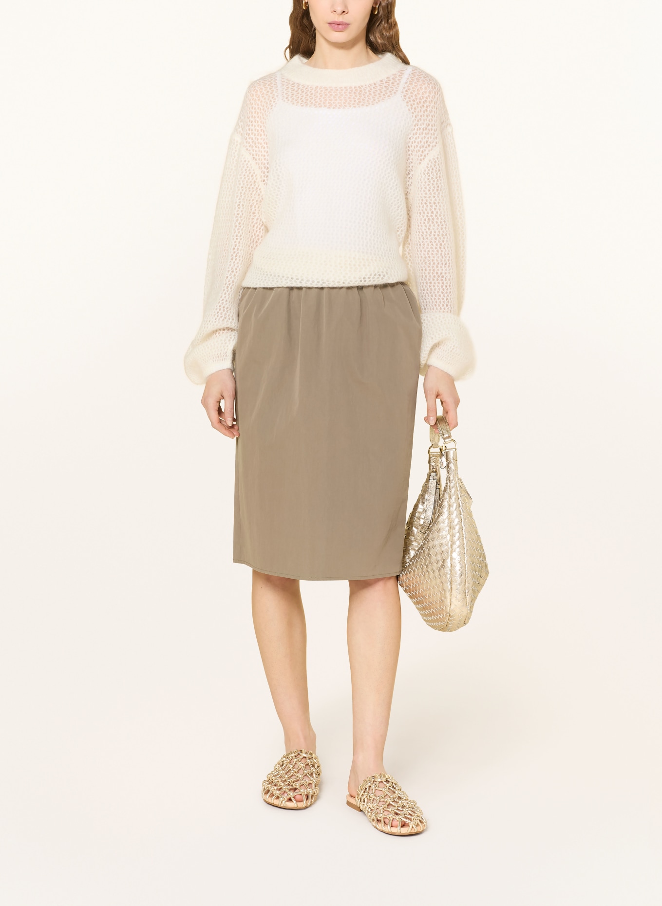 Stylein Sweter z moheru NELLA: KREMOWY