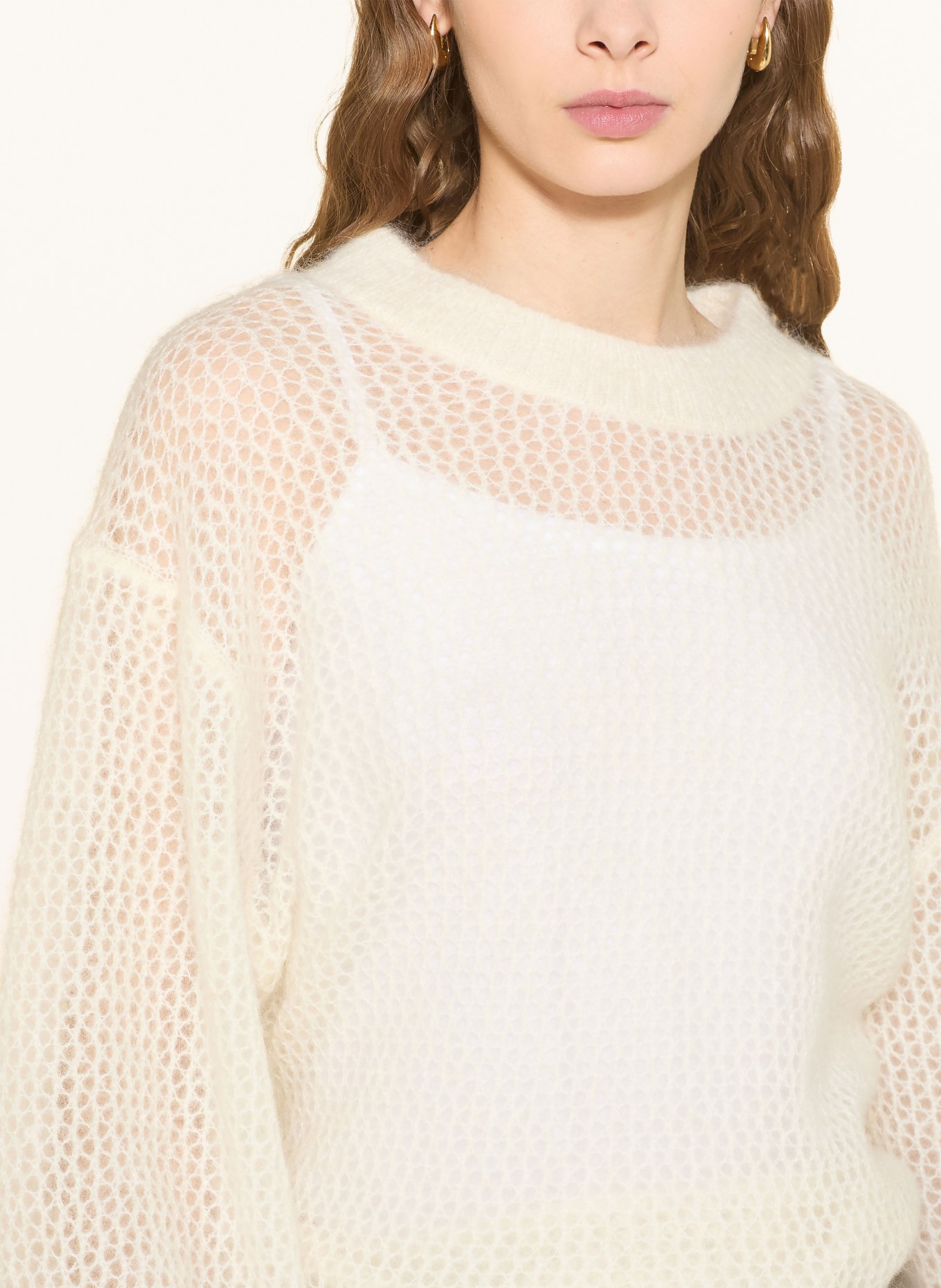 Stylein Sweter z moheru NELLA: KREMOWY