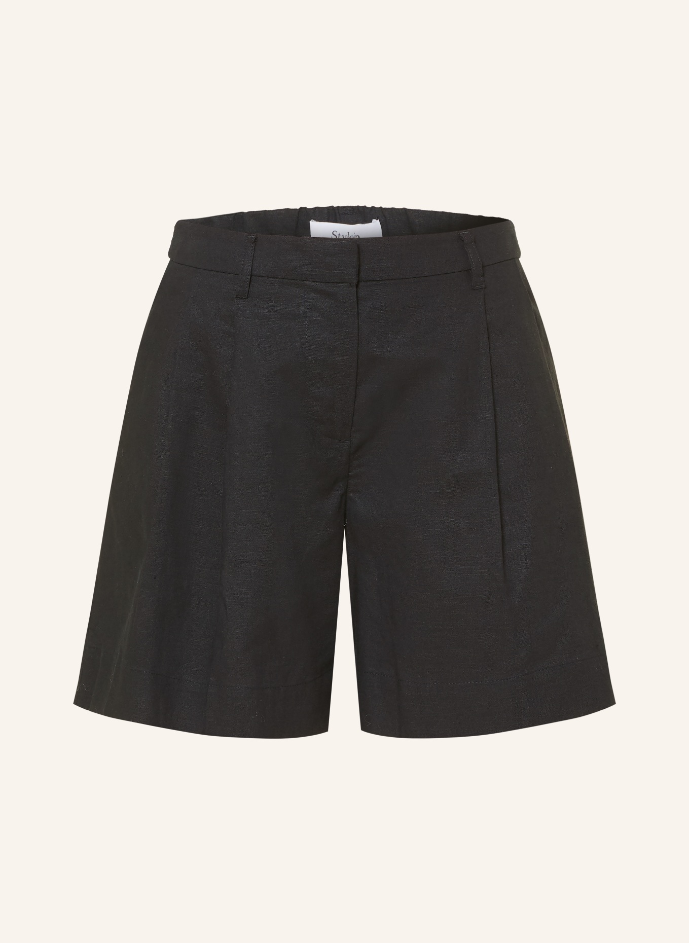 Stylein Leinenshorts SAREGO: SCHWARZ