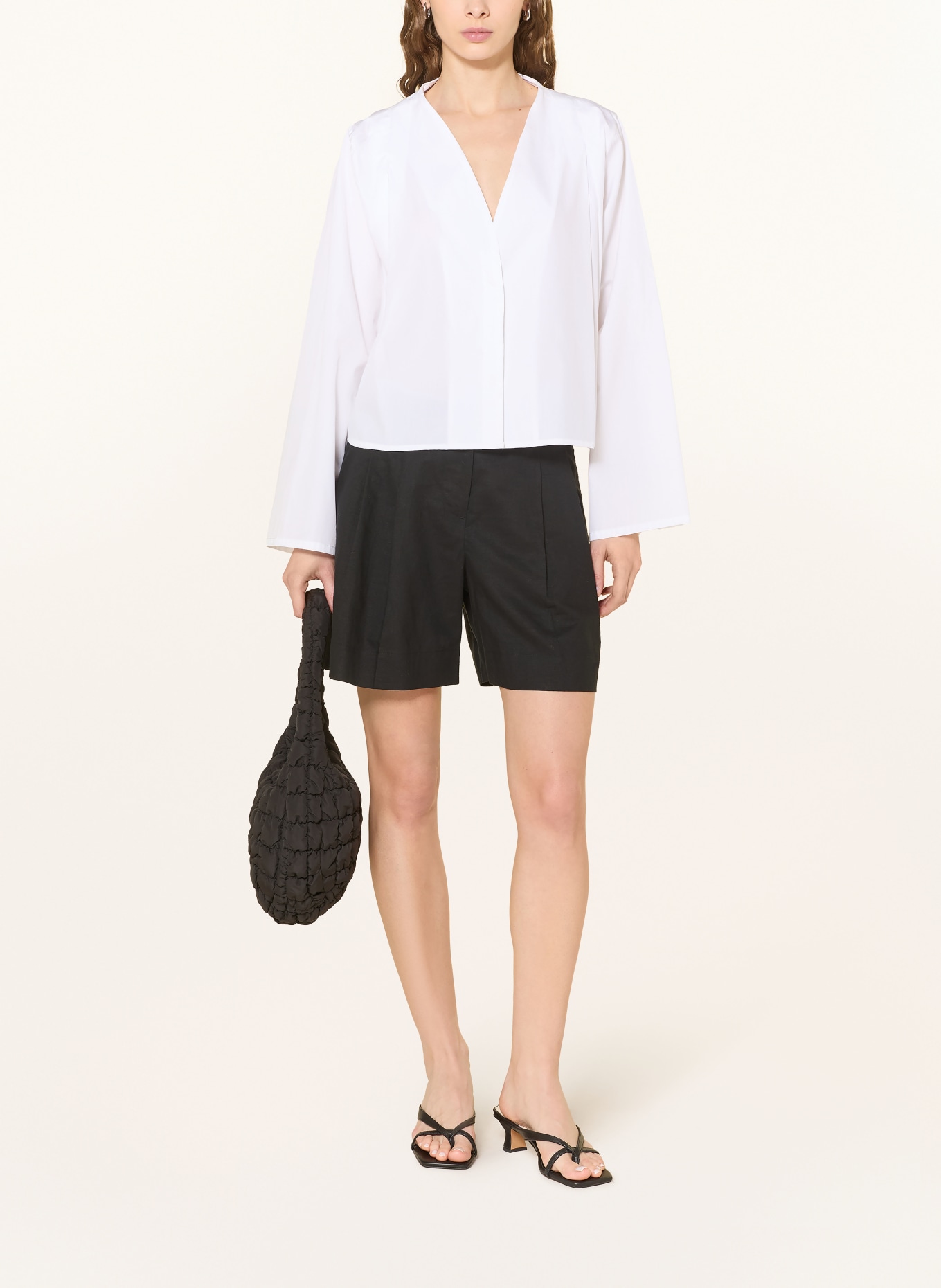 Stylein Leinenshorts SAREGO: SCHWARZ