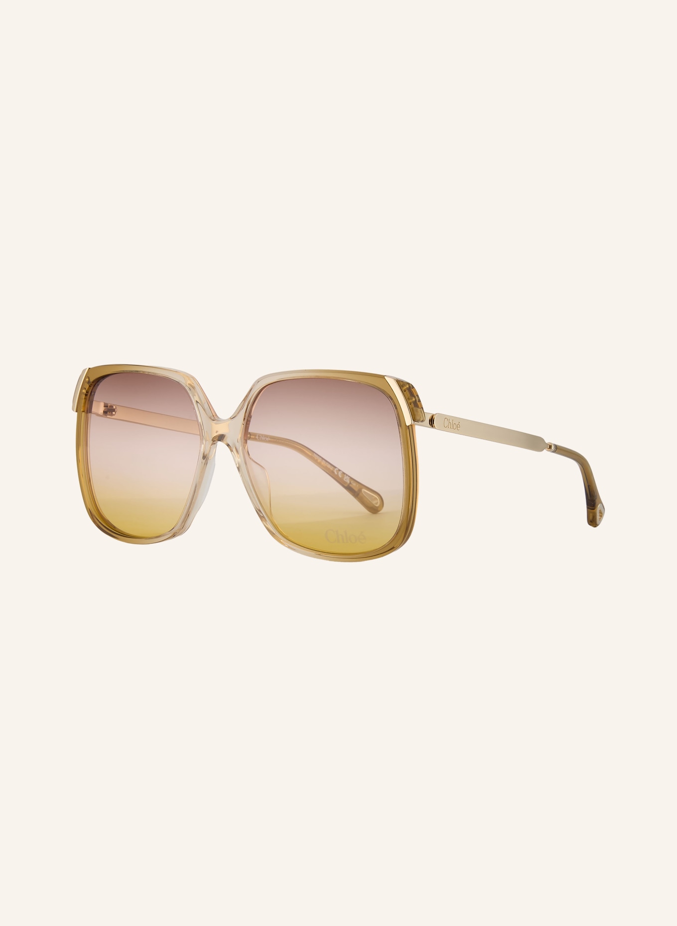 Chloé Sonnenbrille 6N000560: HELLBRAUN/ GELB VERLAUF