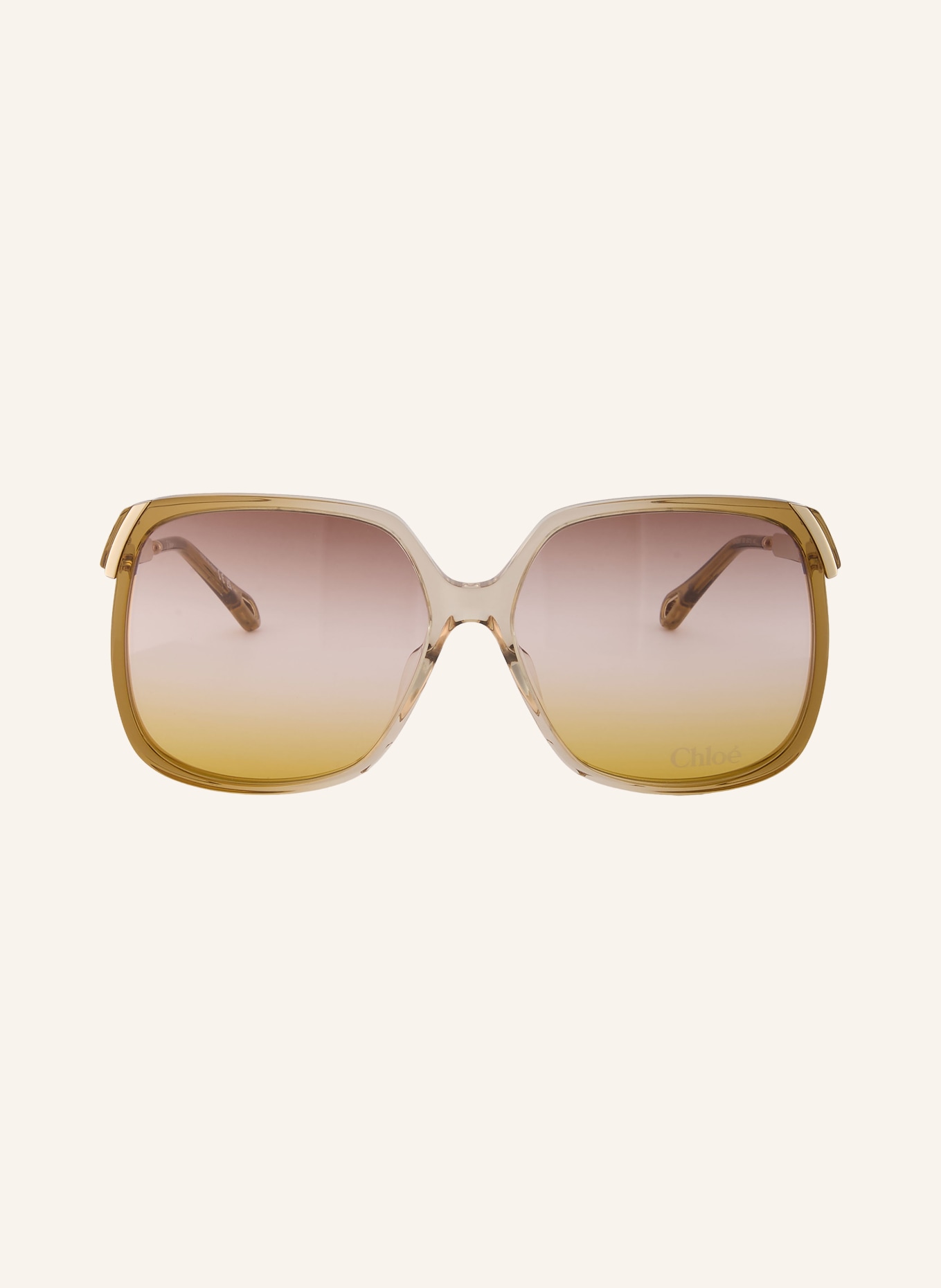 Chloé Sonnenbrille 6N000560: HELLBRAUN/ GELB VERLAUF