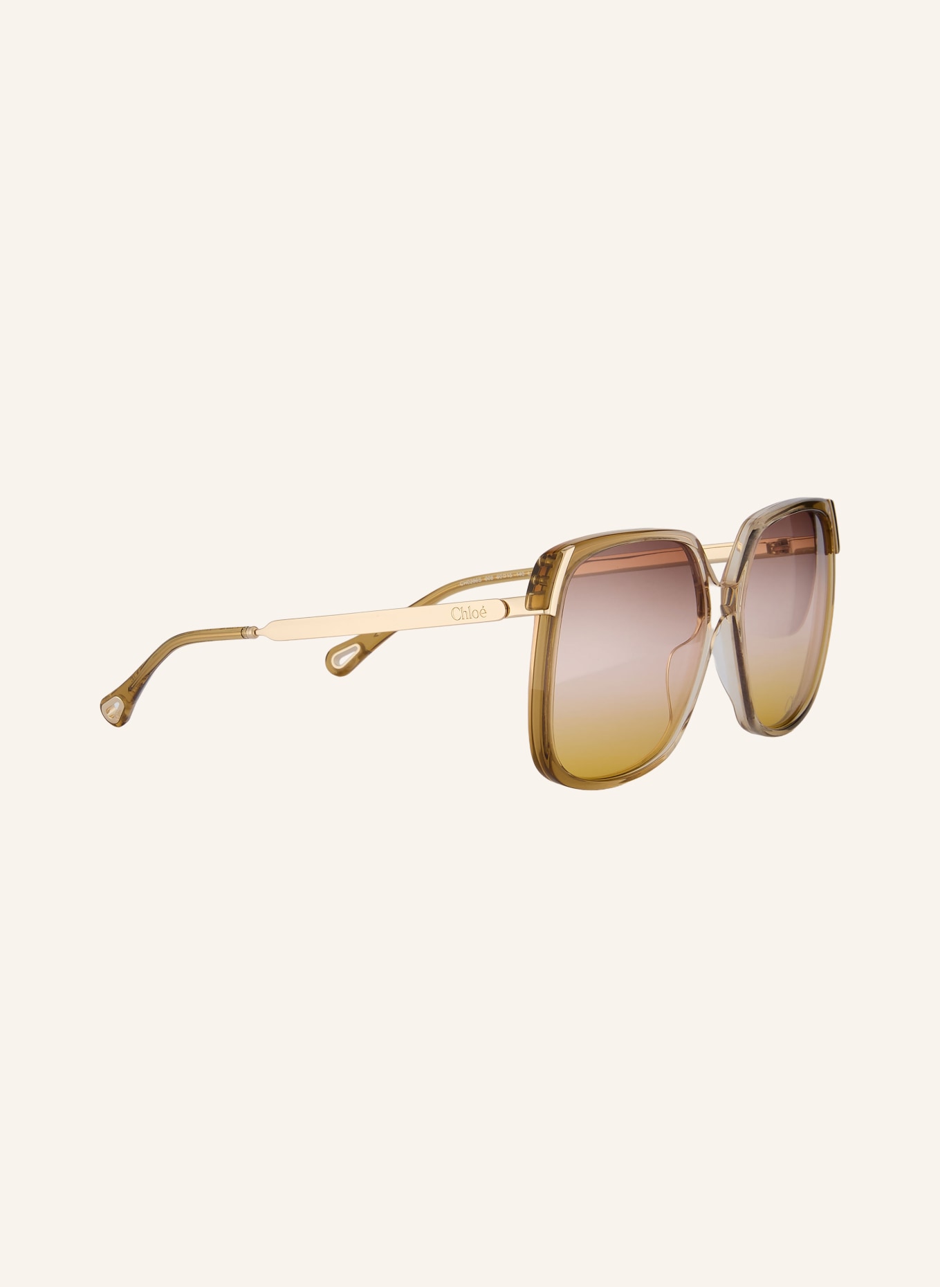 Chloé Sonnenbrille 6N000560: HELLBRAUN/ GELB VERLAUF