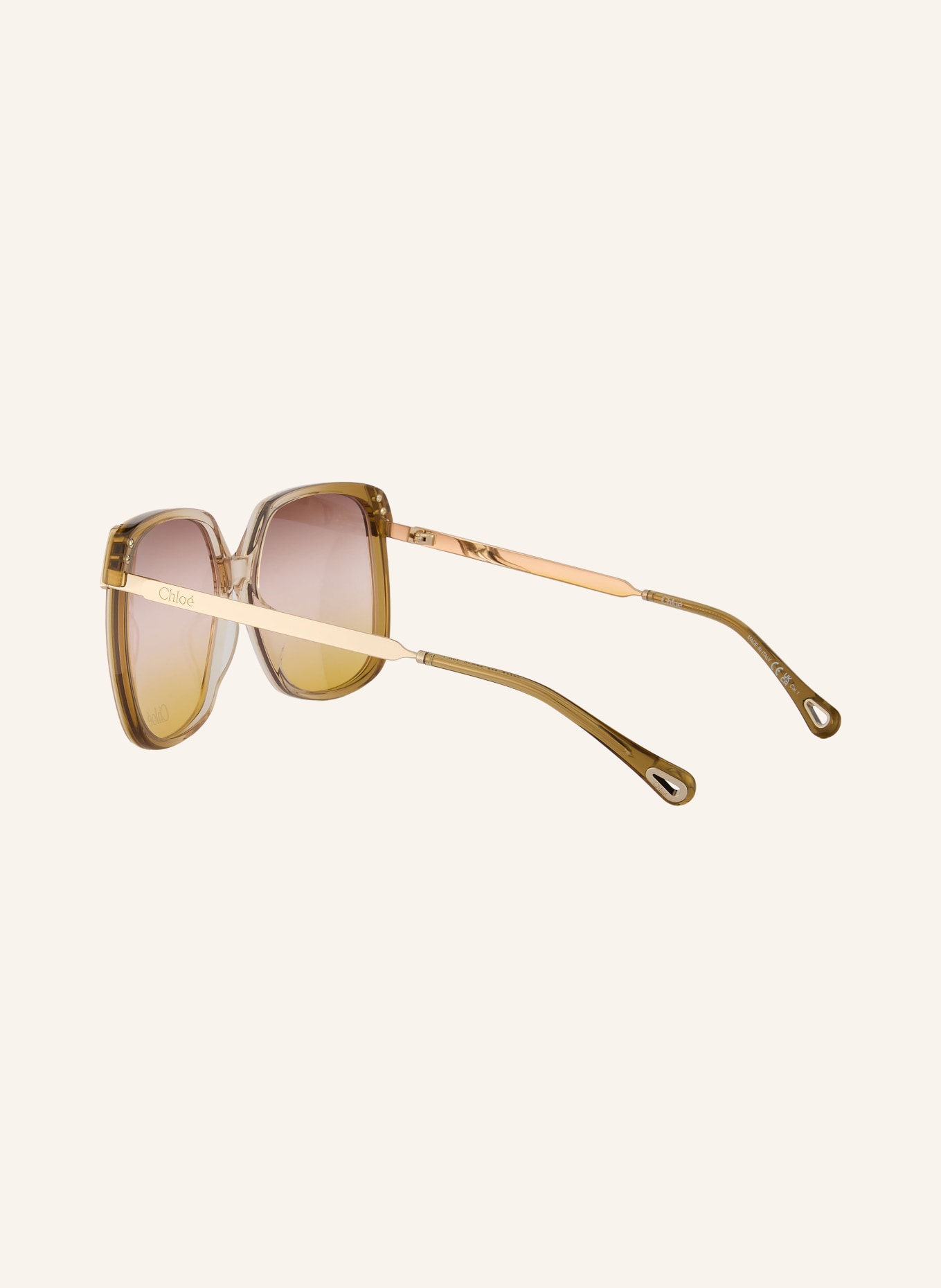 Chloé Sonnenbrille 6N000560: HELLBRAUN/ GELB VERLAUF