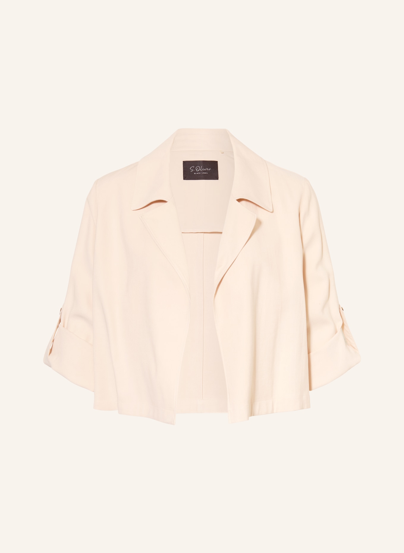 s.Oliver BLACK LABEL Blazer mit 3/4-Arm: ECRU