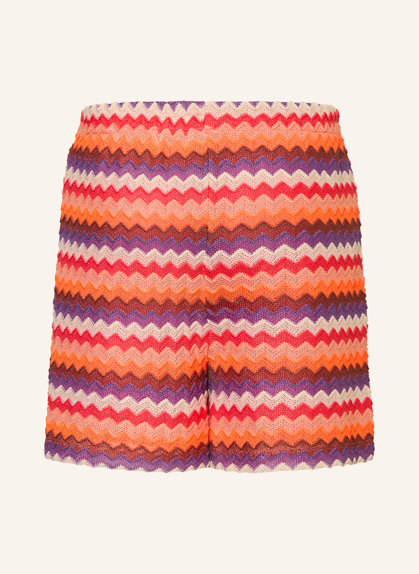 s.Oliver RED Strickshorts: NEONORANGE / ECRU / LILA