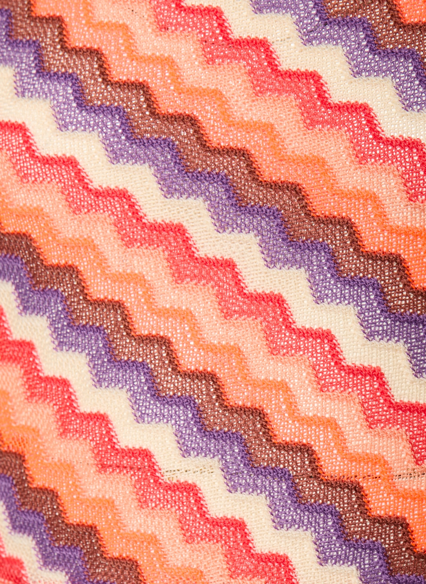 s.Oliver RED Stricktop: NEONORANGE / ECRU / LILA