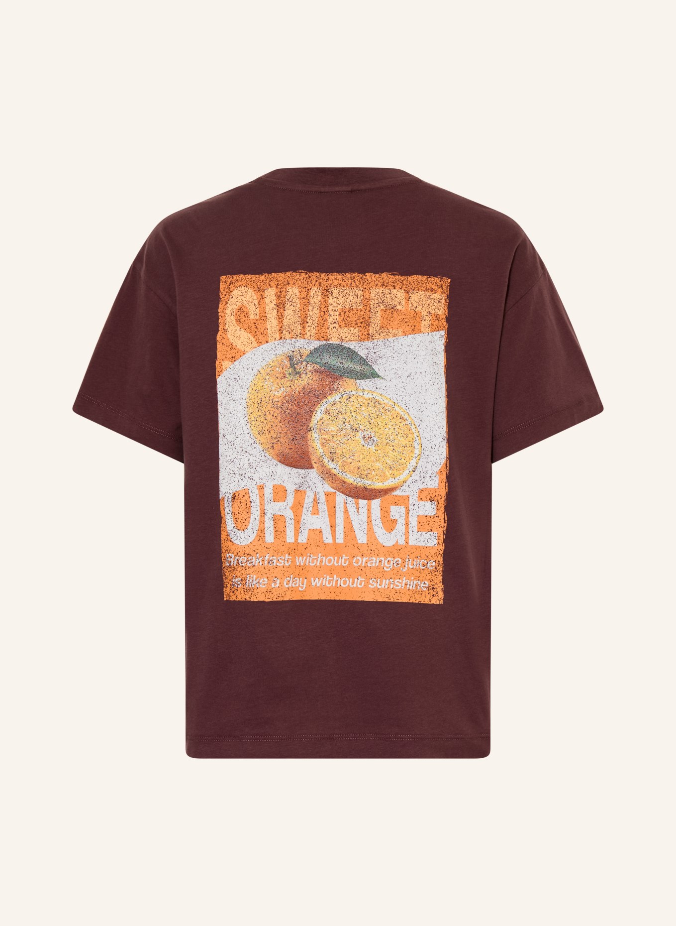 s.Oliver RED T-Shirt: BRAUN / ORANGE / WEISS