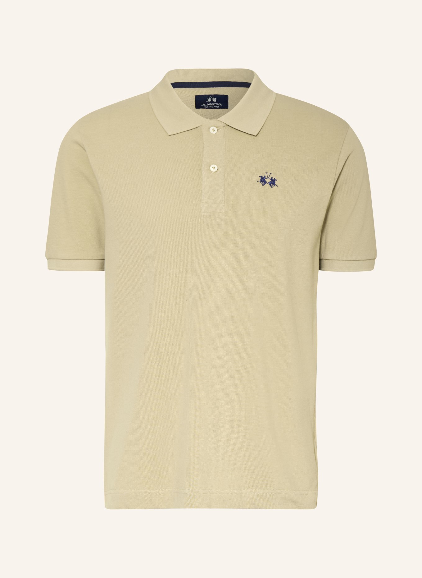 LA MARTINA Piqué-Poloshirt Regular Fit: BEIGE