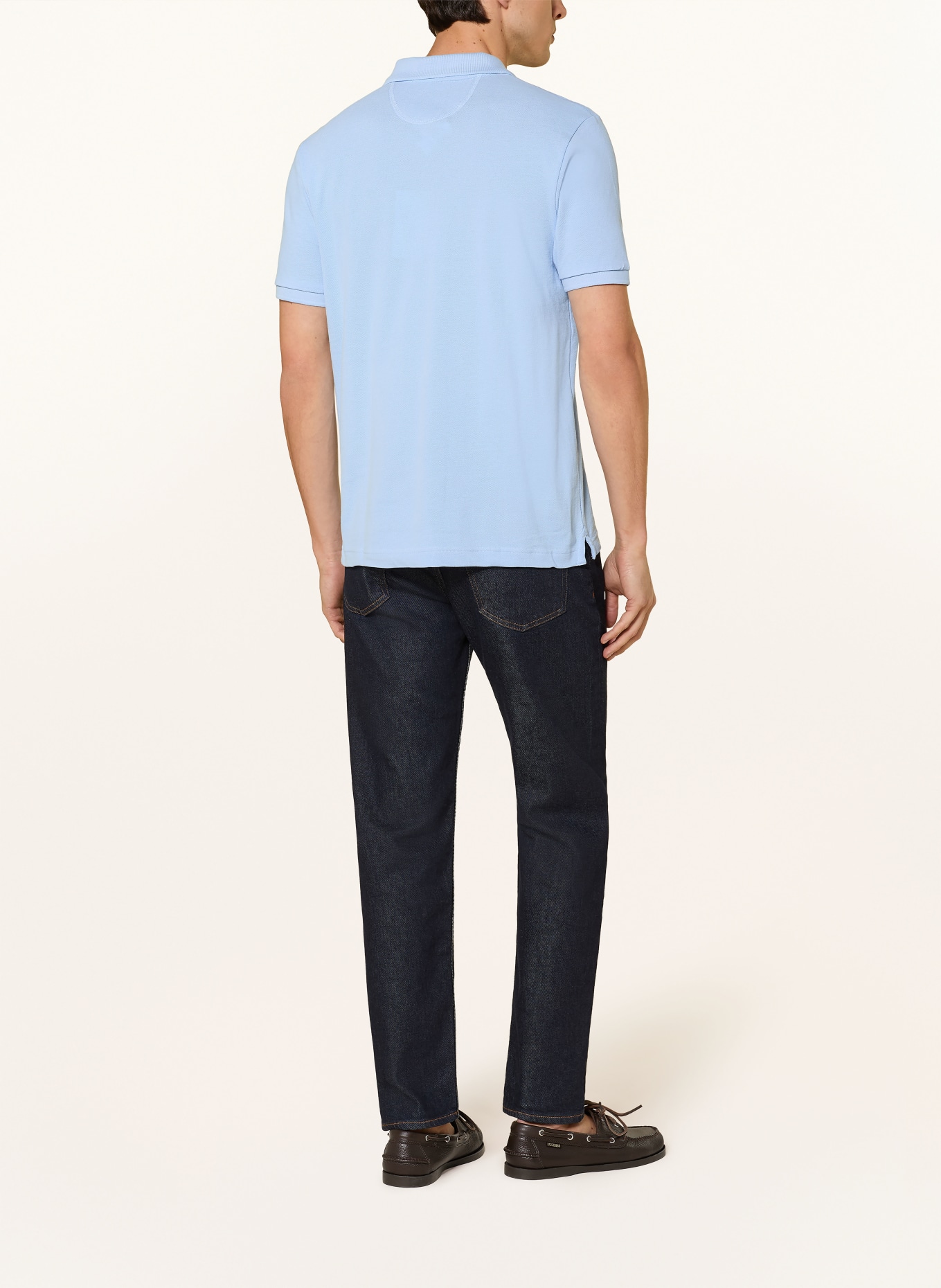 LA MARTINA Piqué polo shirt regular fit: LIGHT BLUE