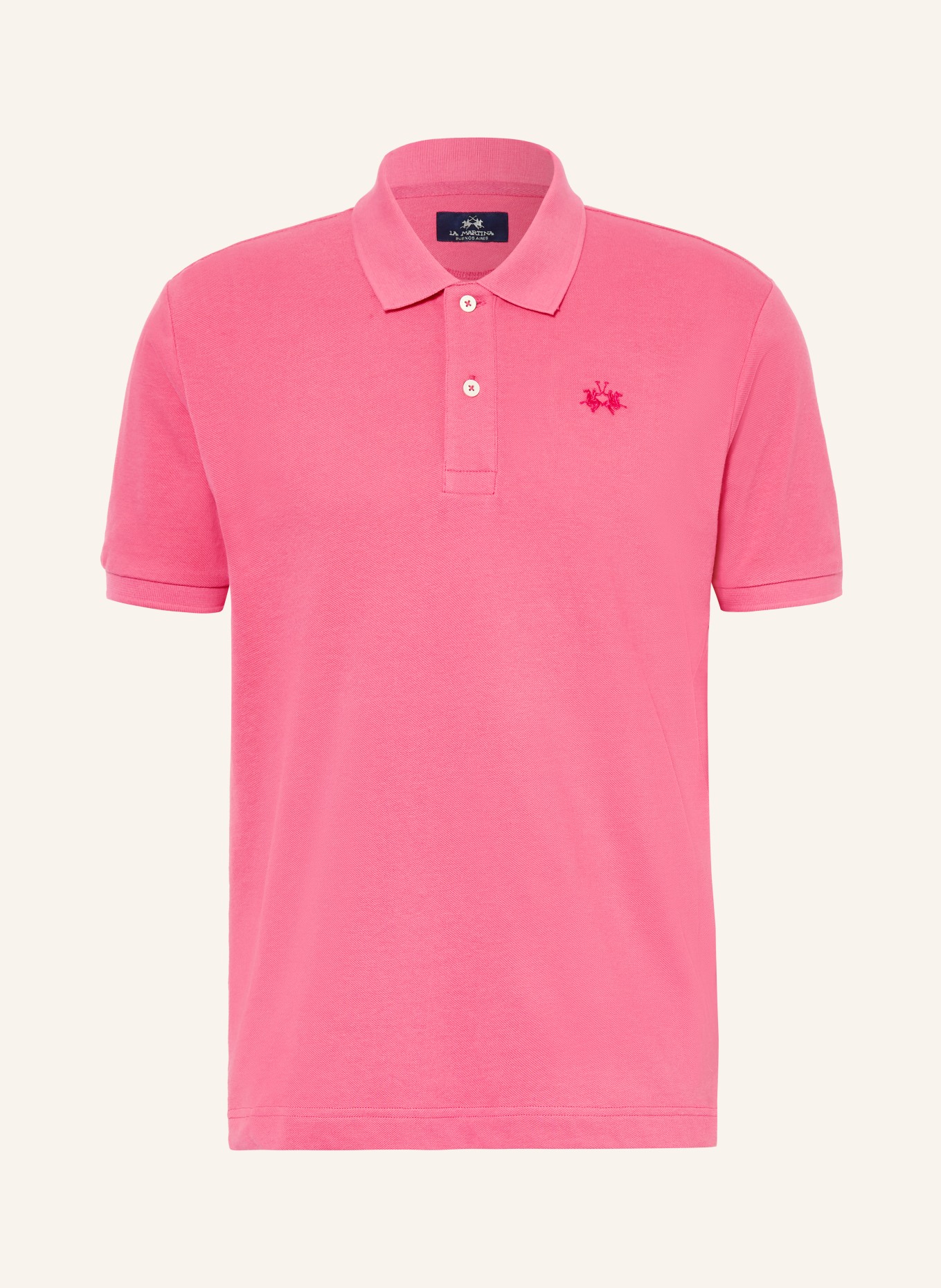 LA MARTINA Piqué-Poloshirt Regular Fit: PINK