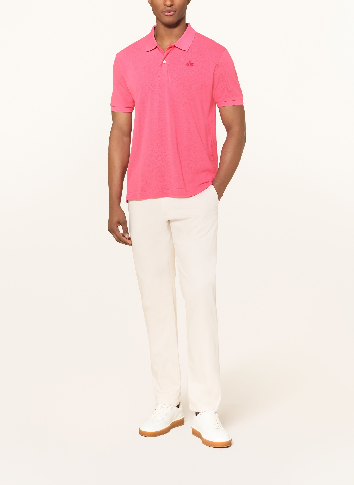 LA MARTINA Piqué-Poloshirt Regular Fit: PINK