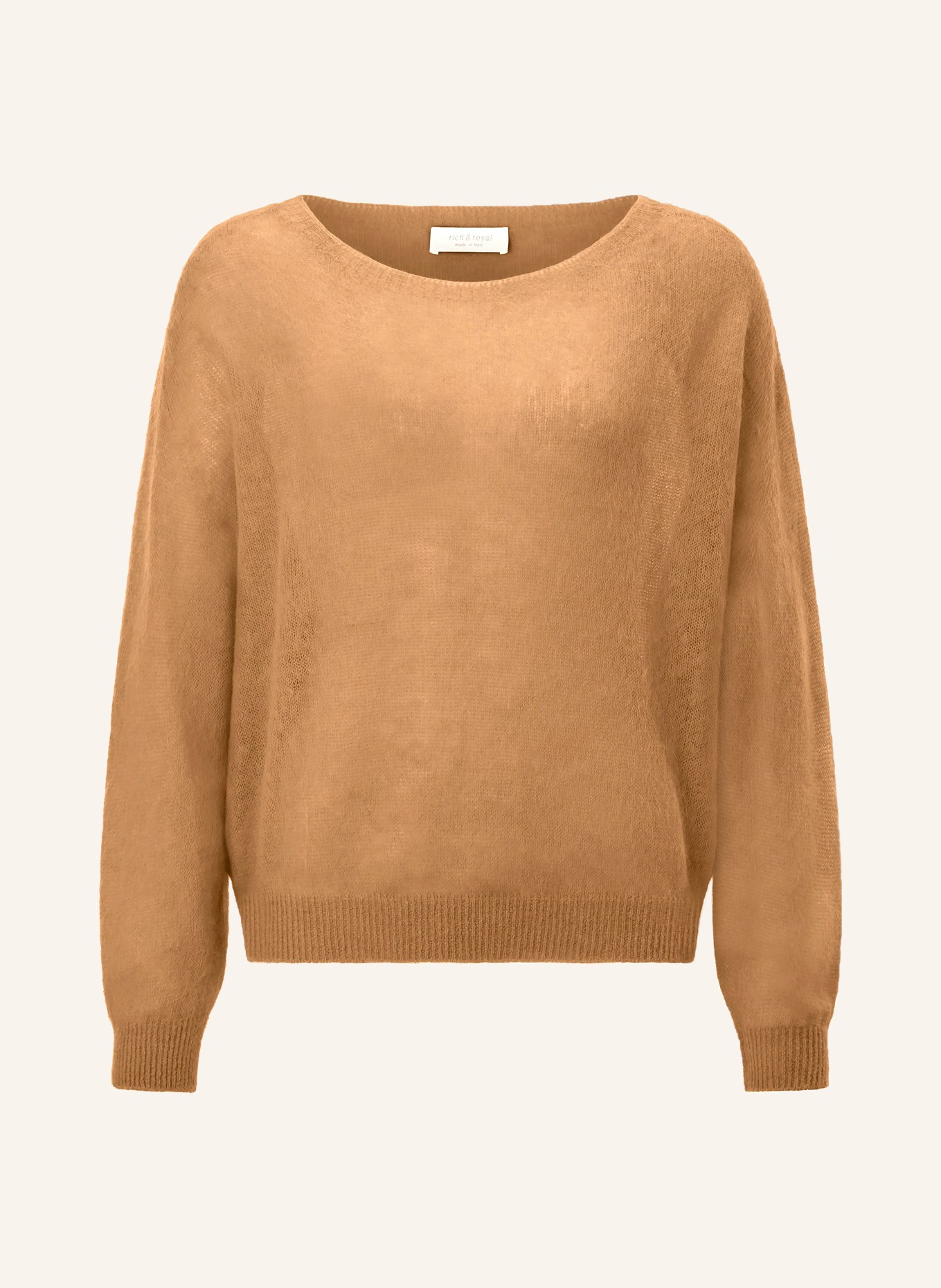 Rich & Royal Pullover mit Alpaka: COGNAC