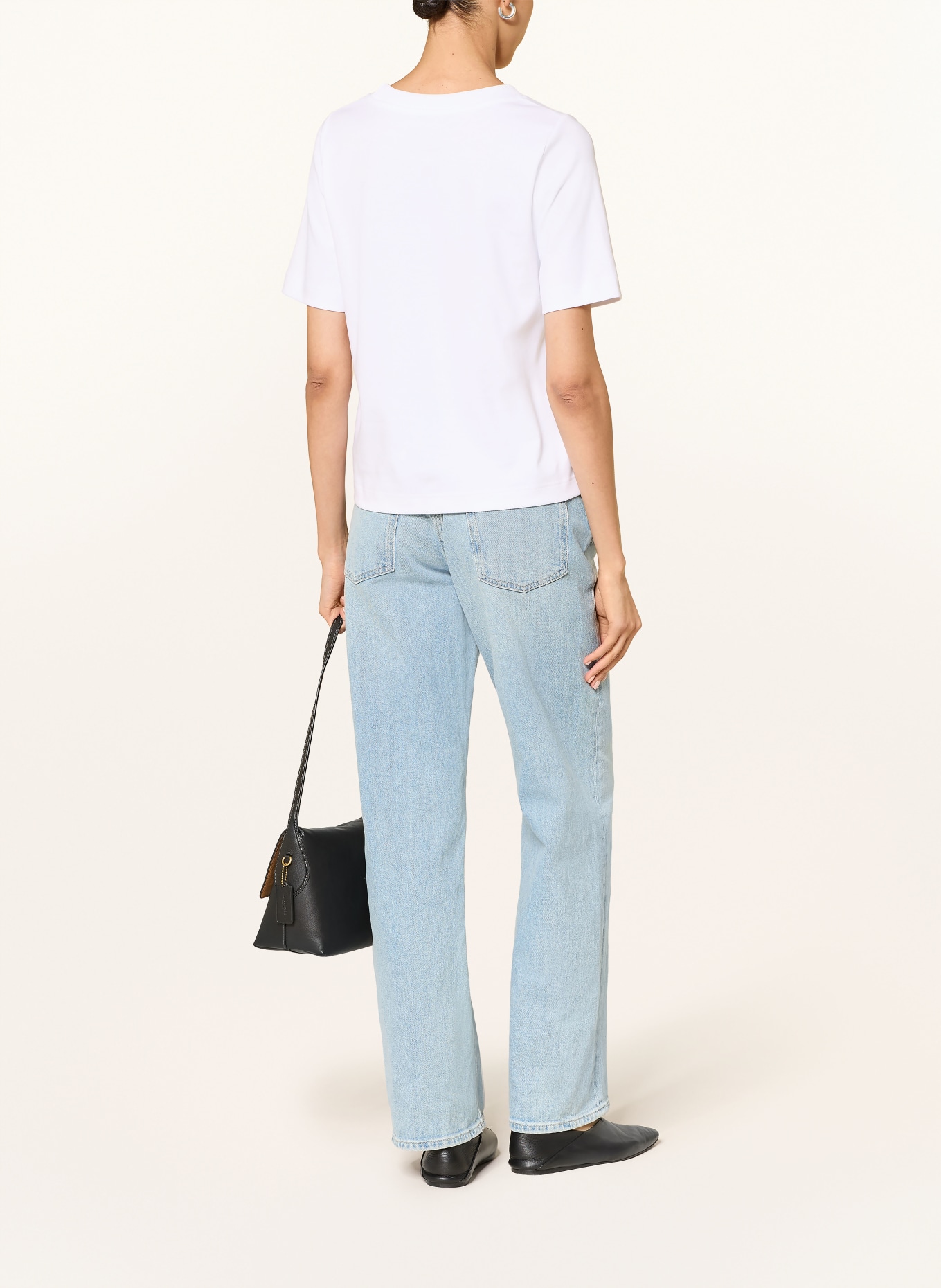 lilienfels T-shirt with gemstones: WHITE