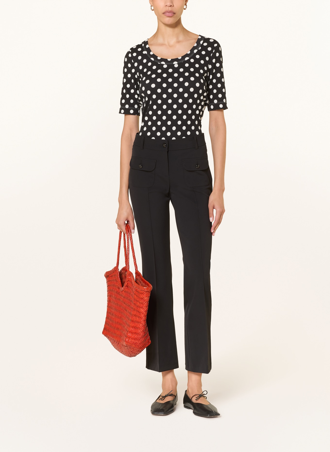 lilienfels tričko: ČERNÁ / BÍLÁ