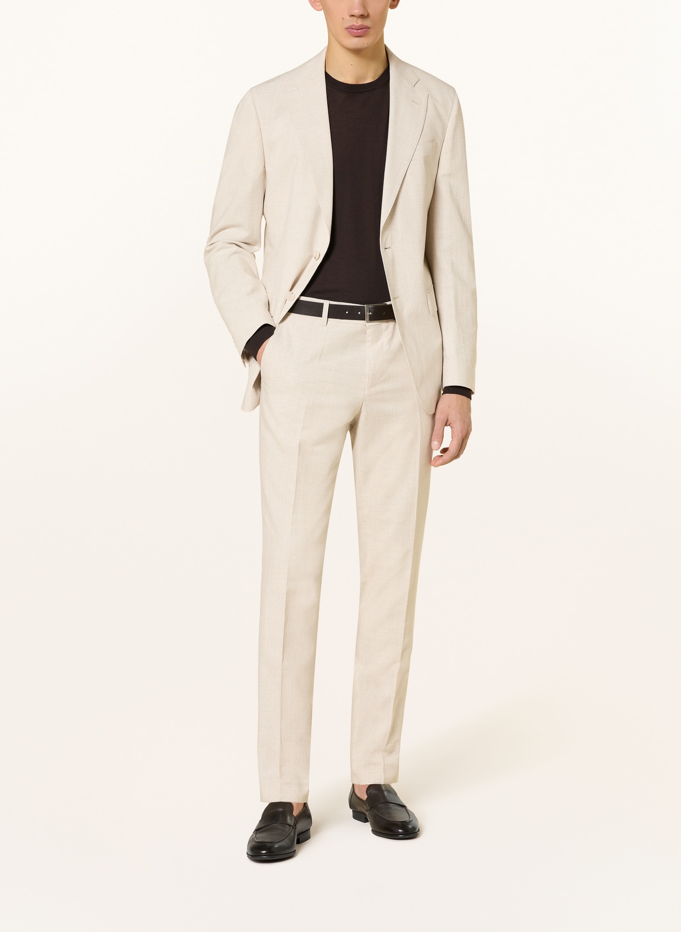 BOSS Oblekové kalhoty GENIUS Slim Fit: 286 OPEN BEIGE