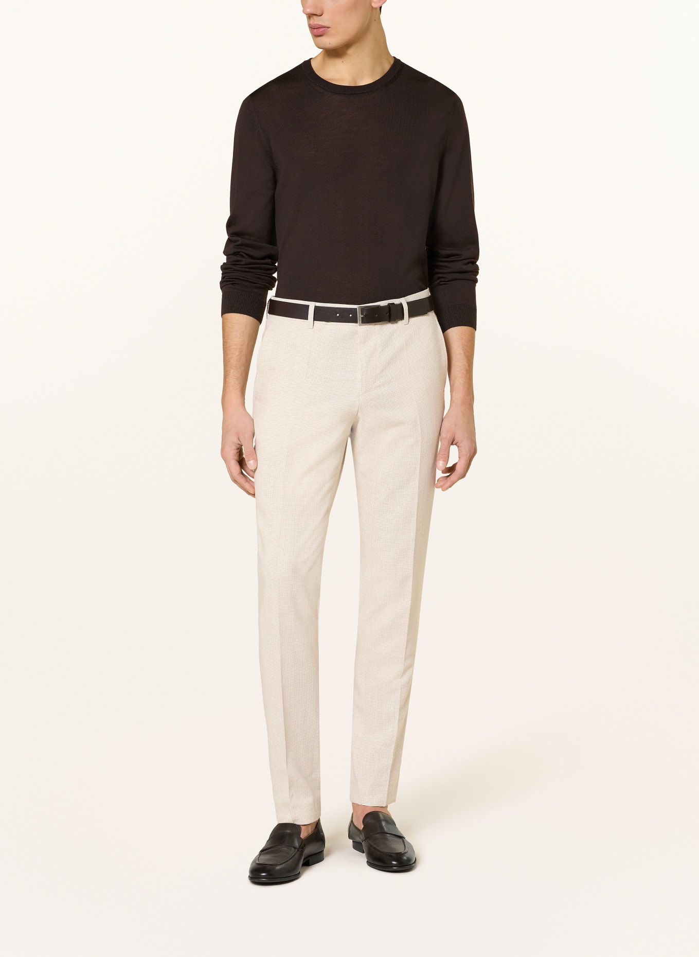 BOSS Oblekové kalhoty GENIUS Slim Fit: 286 OPEN BEIGE