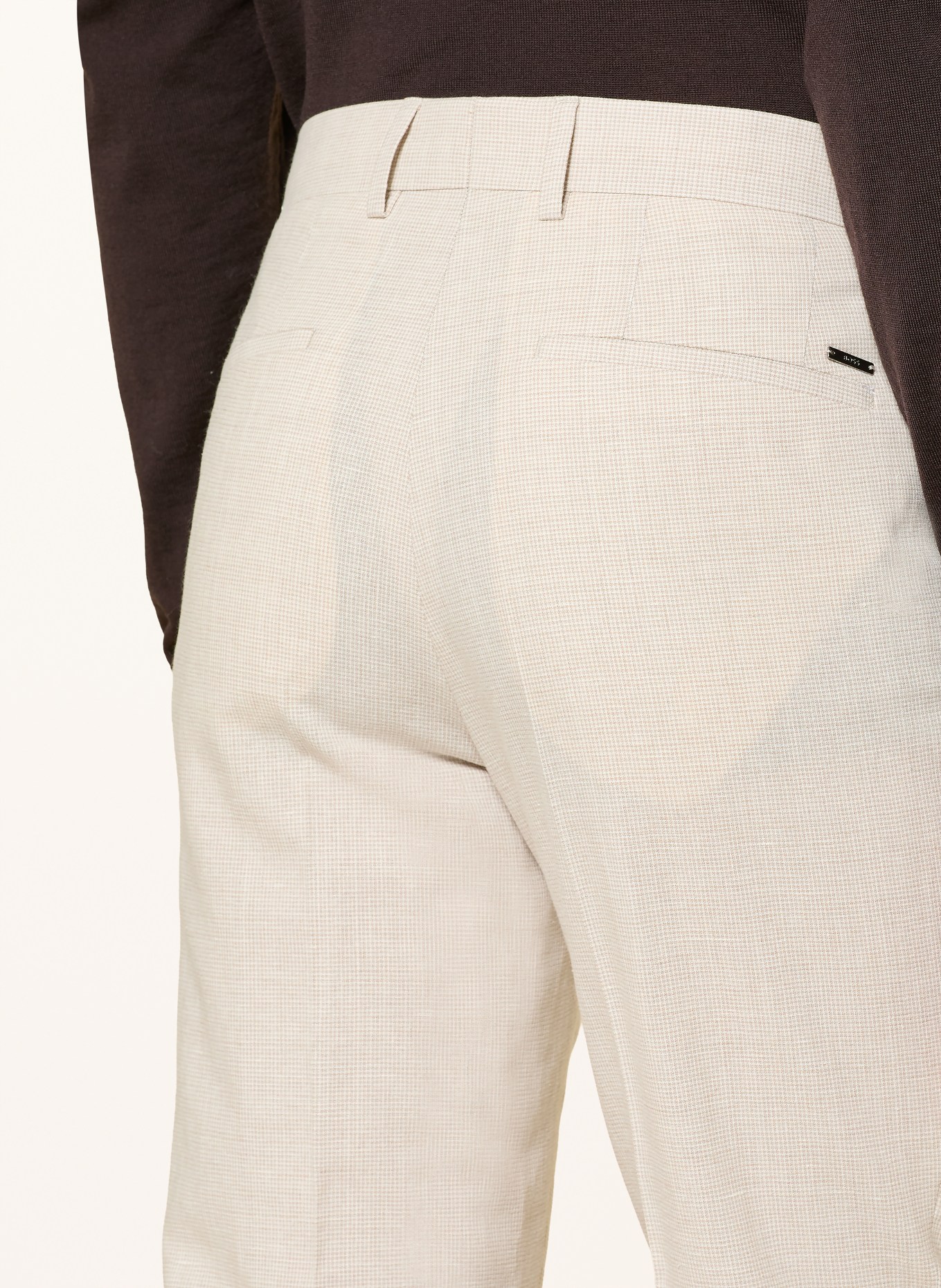 BOSS Oblekové kalhoty GENIUS Slim Fit: 286 OPEN BEIGE