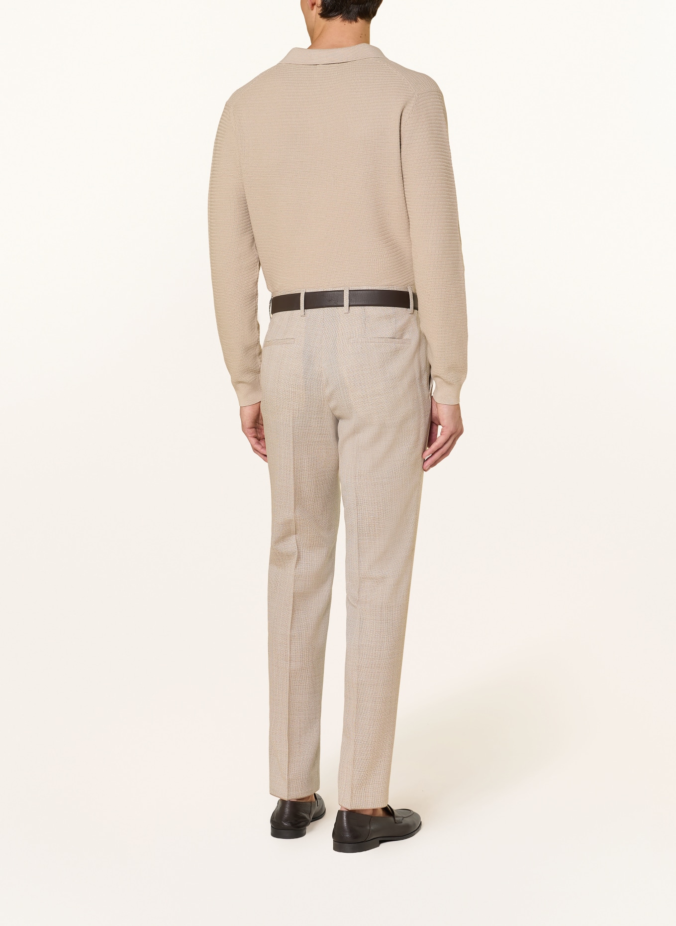 BOSS Spodnie garniturowe LENON Regular Fit: 286 OPEN BEIGE