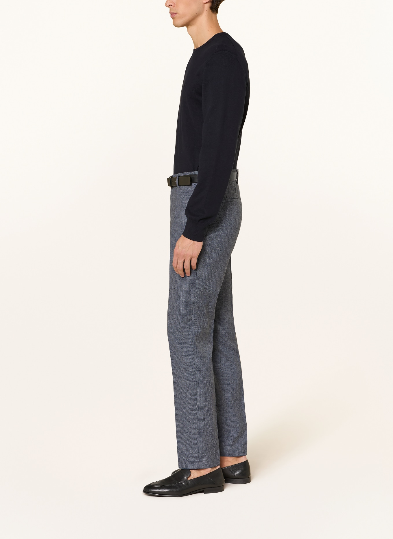 BOSS Anzughose LENON Regular Fit: 466 OPEN BLUE