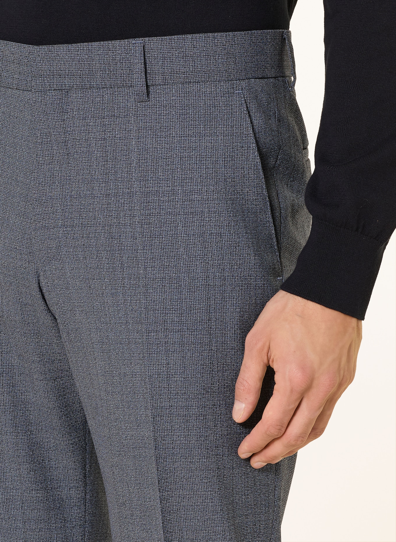 BOSS Anzughose LENON Regular Fit: 466 OPEN BLUE