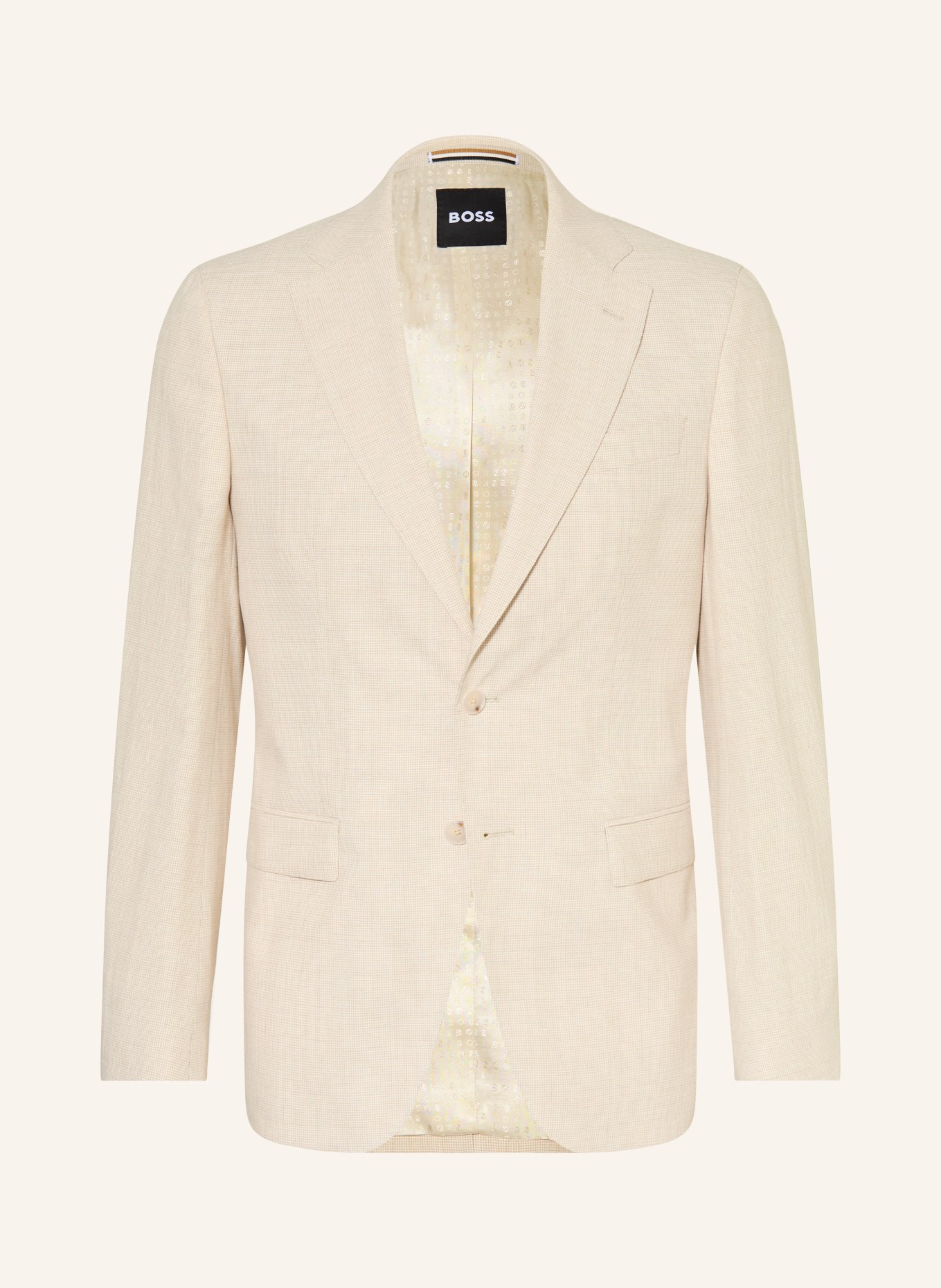BOSS Anzugsakko HUTSON Regular Fit: 286 OPEN BEIGE