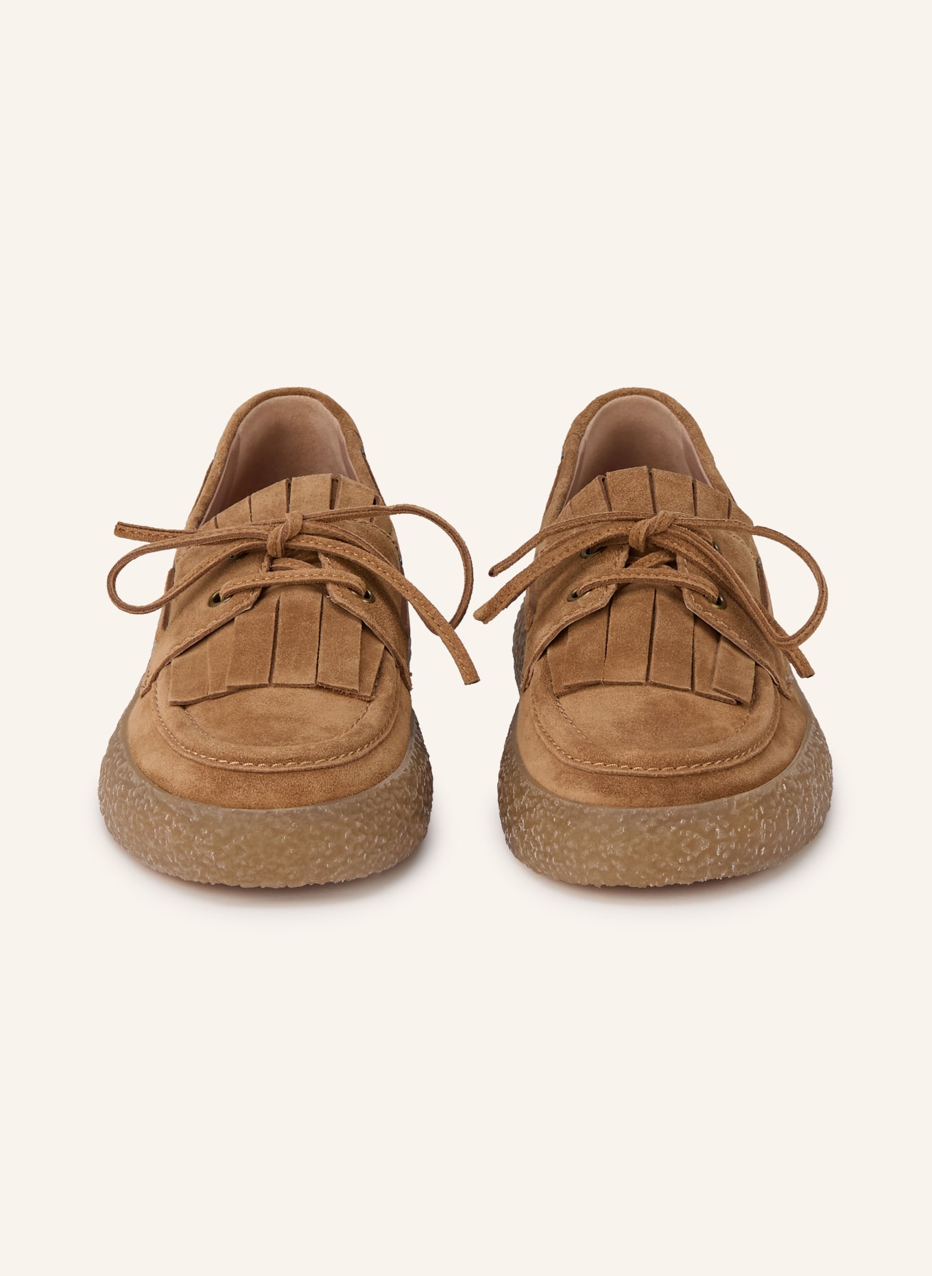 KENNEL & SCHMENGER PIT boat shoes: CAMEL