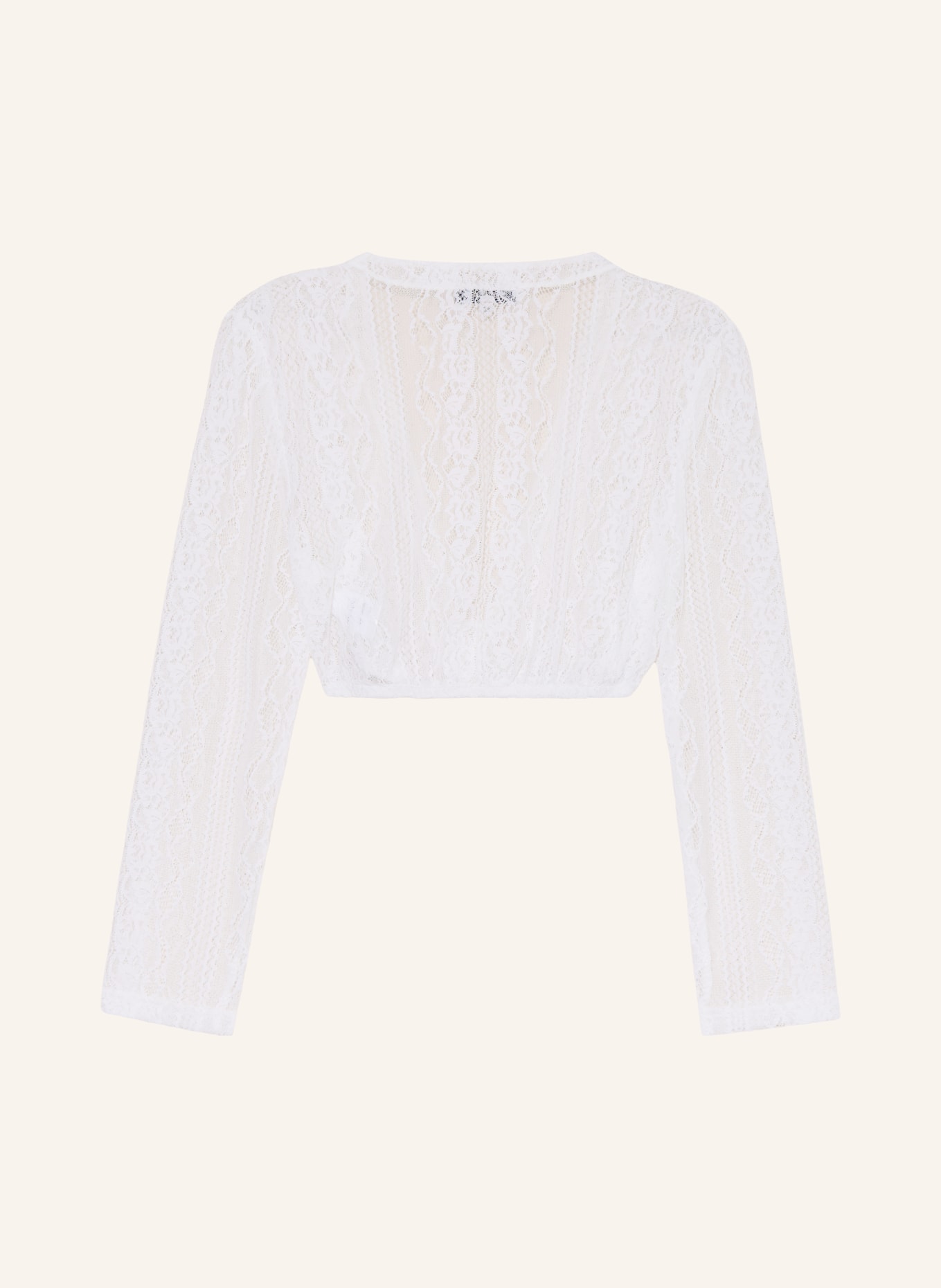 CocoVero Dirndl blůza LENE z krajky: BÍLÁ