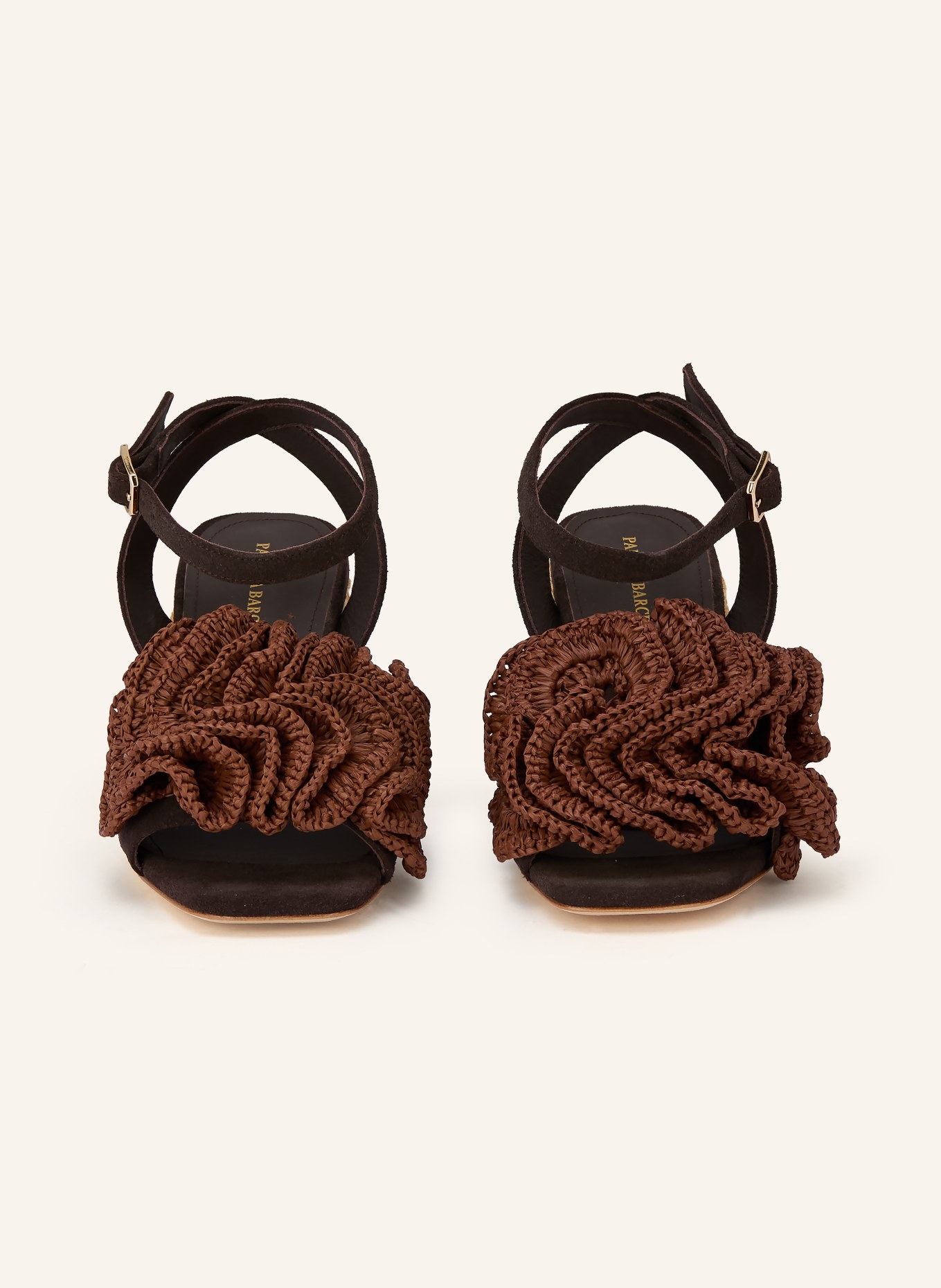PALOMA BARCELÓ TERESSA sandals: DARK BROWN / BROWN