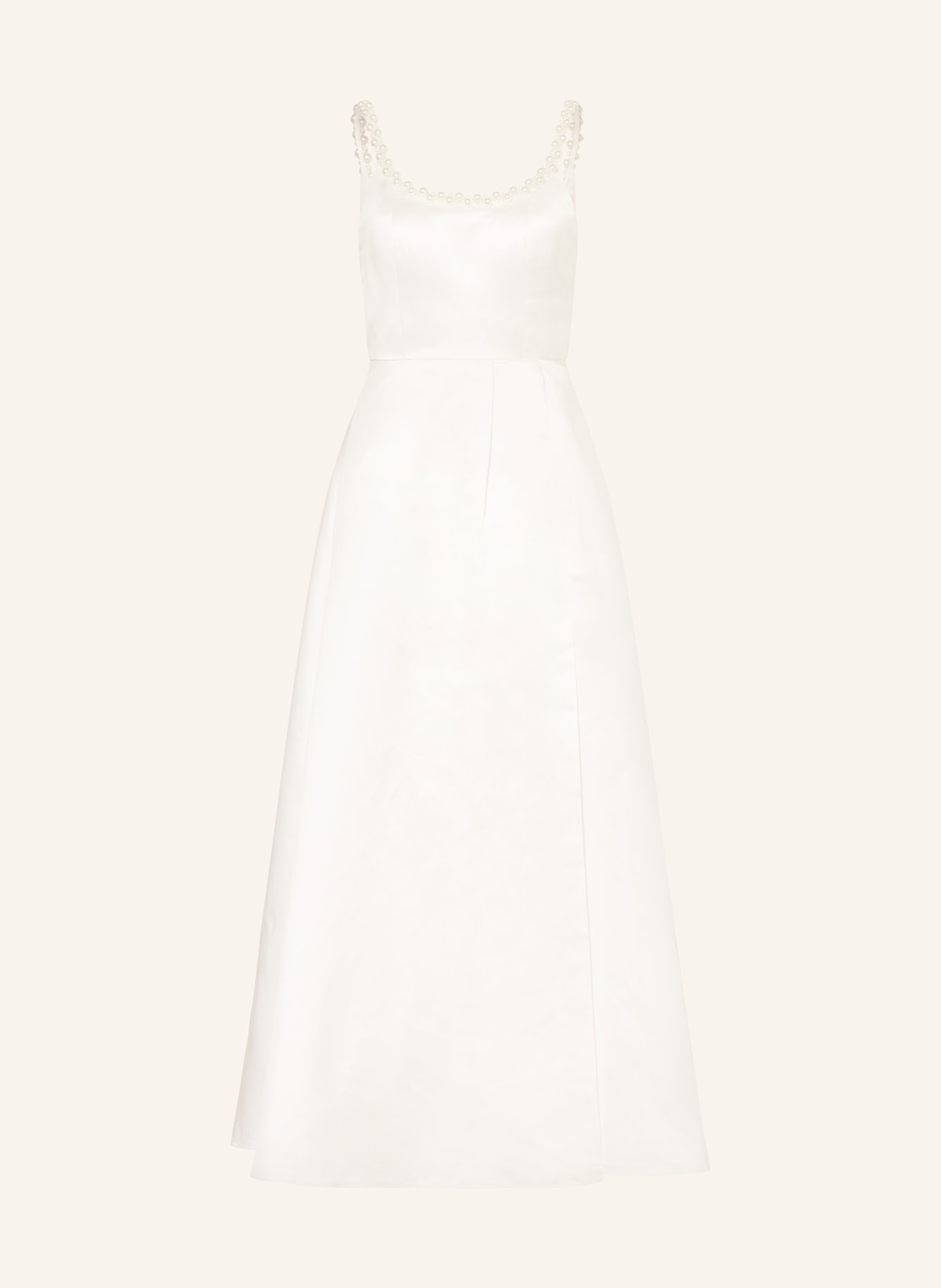 APART Večerní šaty ze saténu s ozdobnými perličkami: REŽNÁ