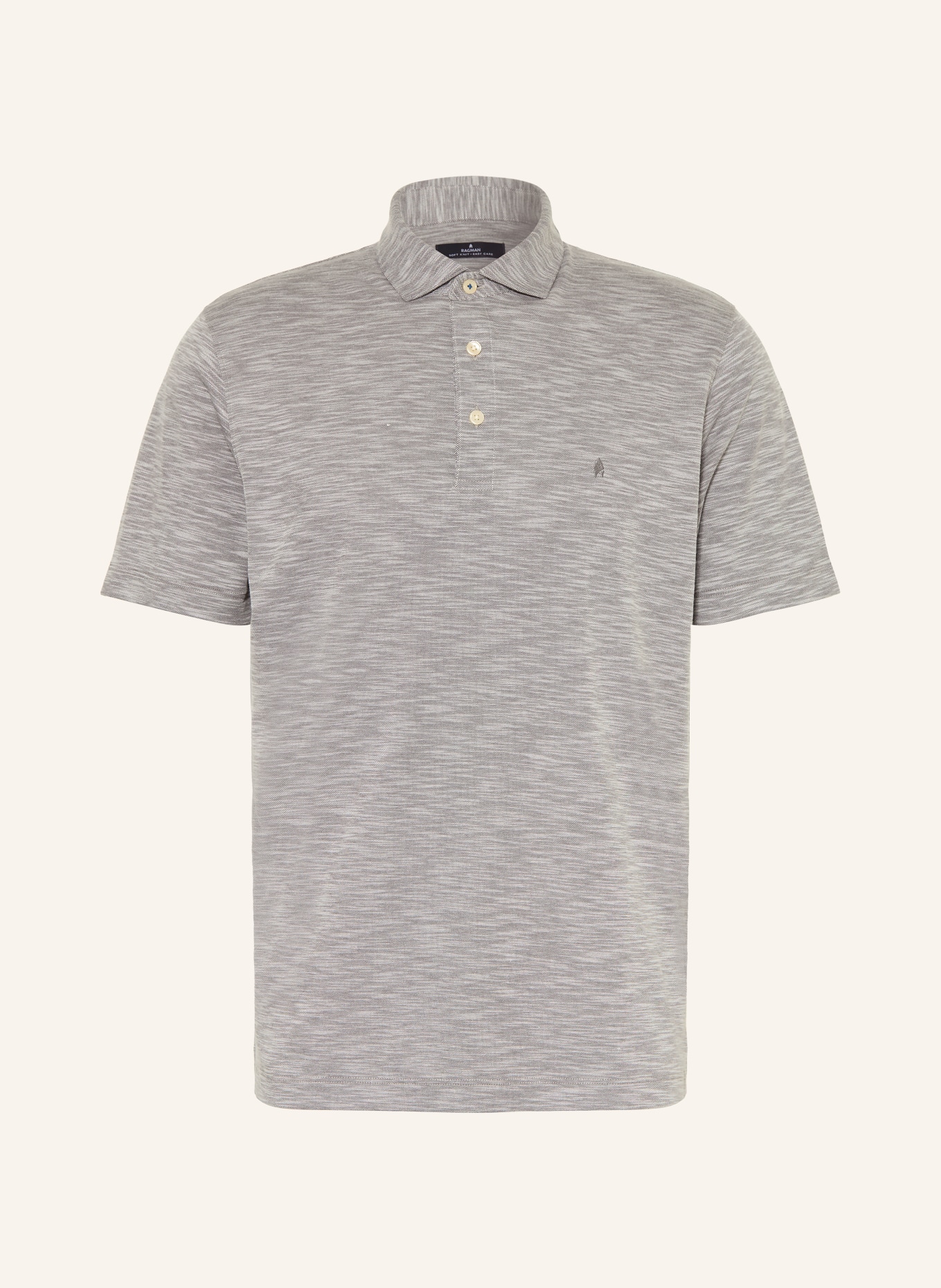 RAGMAN jersey polo shirt: GRAY