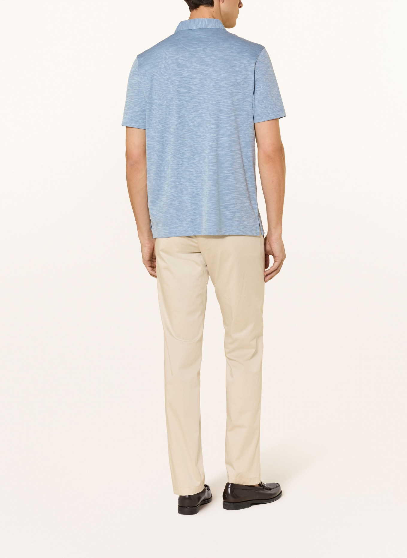 RAGMAN Jersey-Poloshirt: HELLBLAU