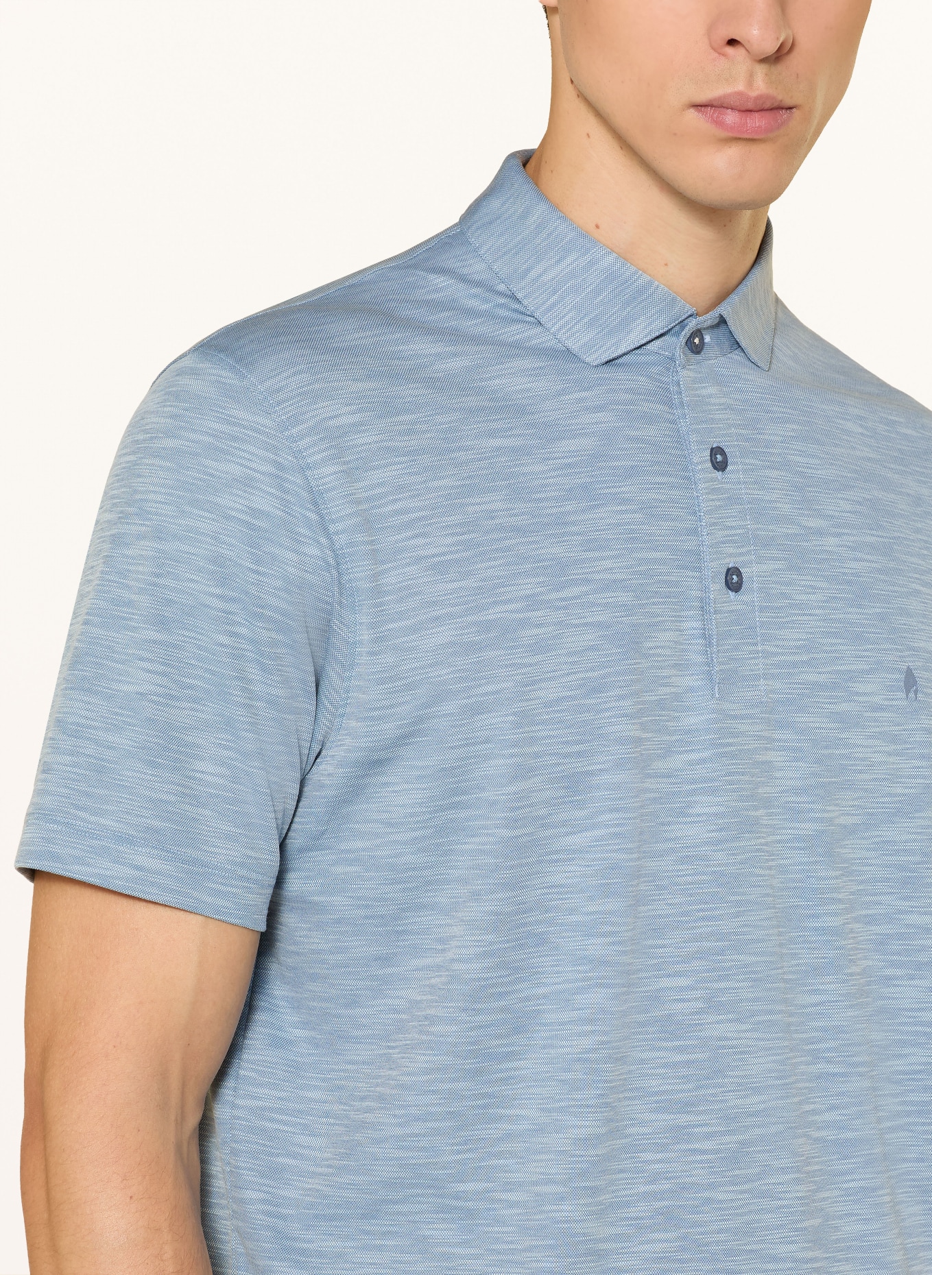 RAGMAN Jersey-Poloshirt: HELLBLAU
