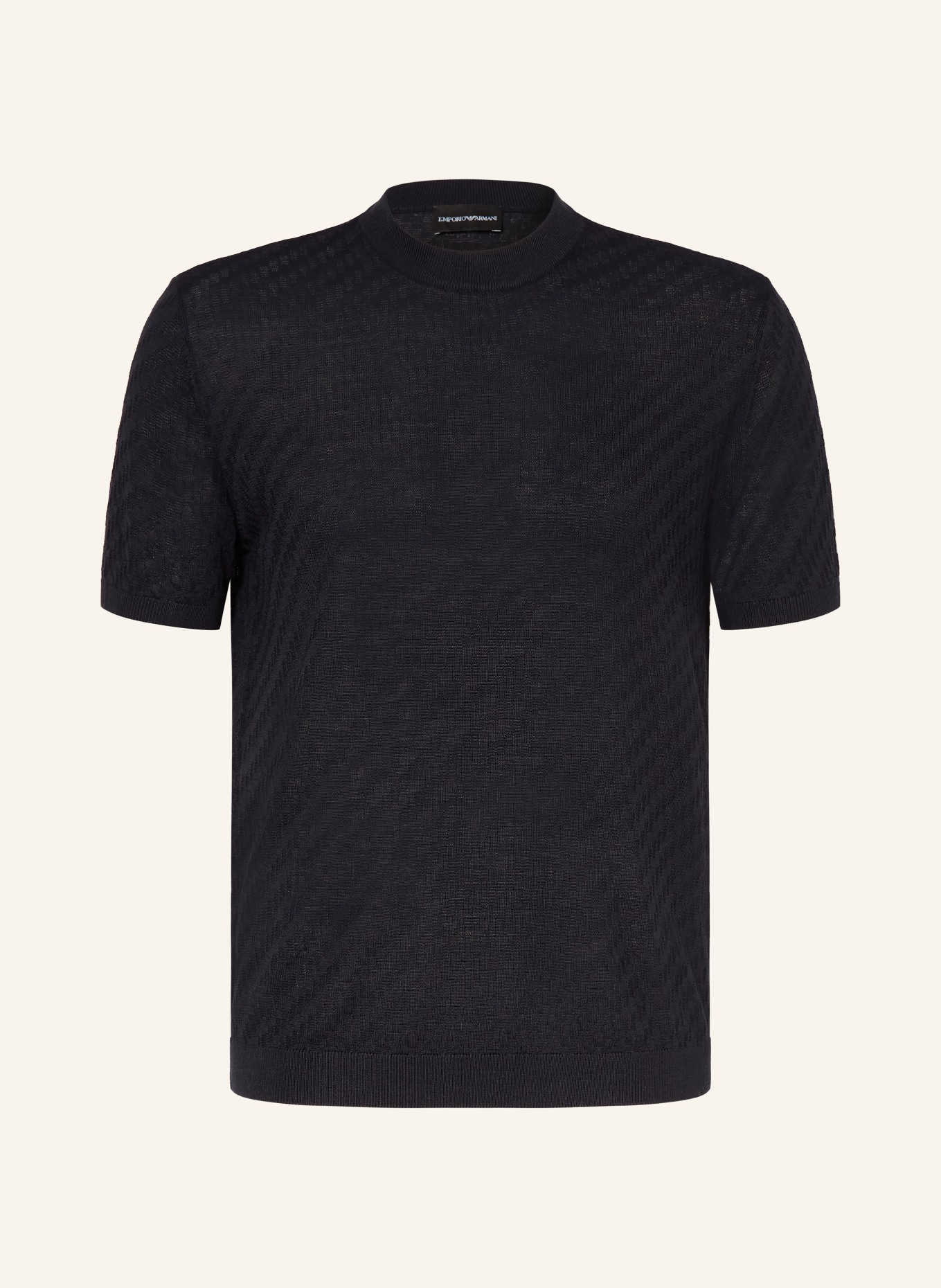 EMPORIO ARMANI Strickshirt: DUNKELBLAU