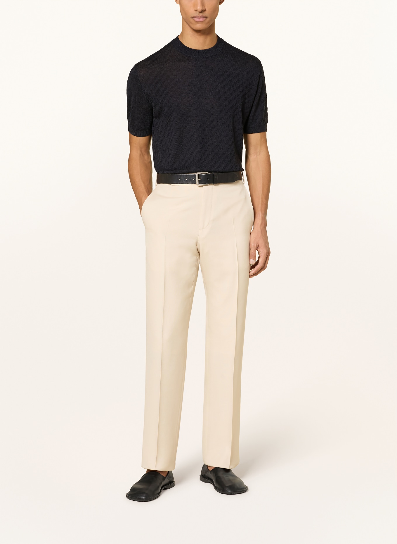 EMPORIO ARMANI Strickshirt: DUNKELBLAU