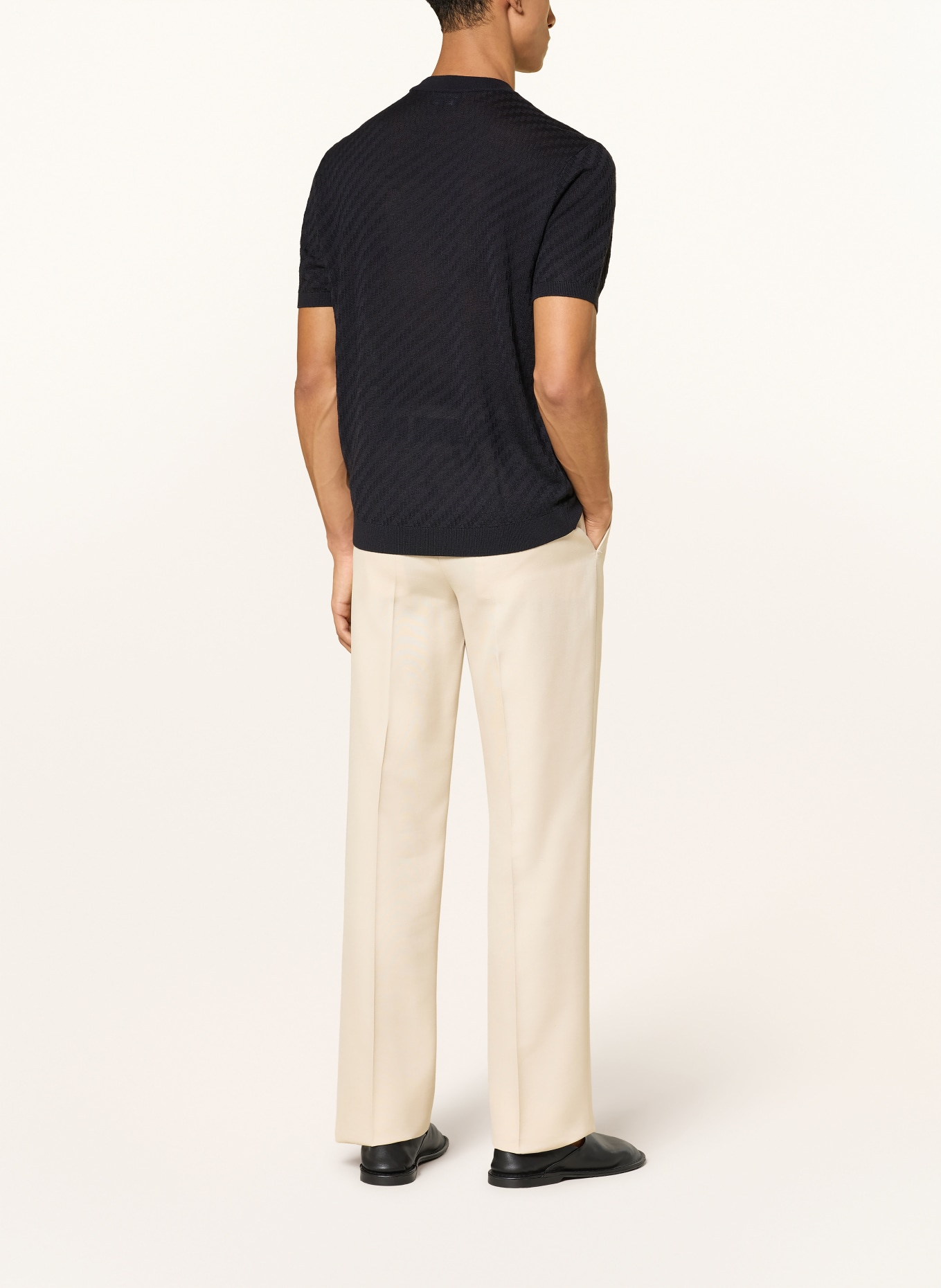 EMPORIO ARMANI Strickshirt: DUNKELBLAU