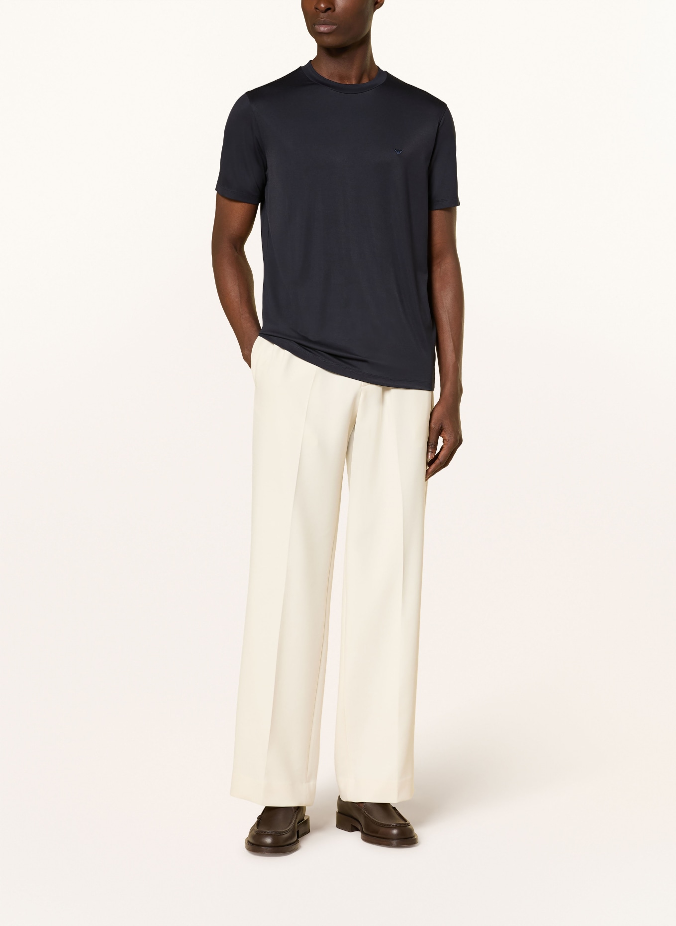 EMPORIO ARMANI tričko: TMAVĚ MODRÁ