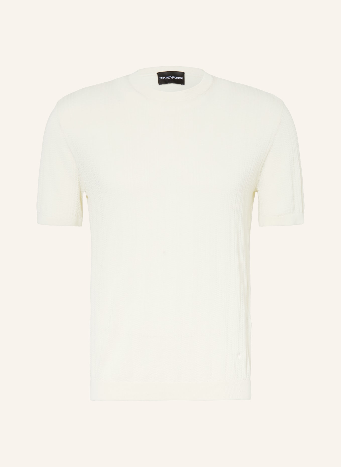 EMPORIO ARMANI Strickshirt: ECRU