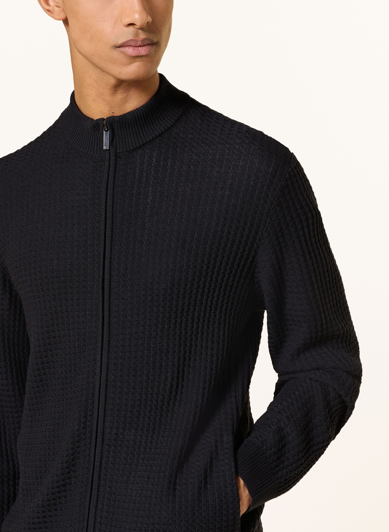 EMPORIO ARMANI Strickjacke: DUNKELBLAU