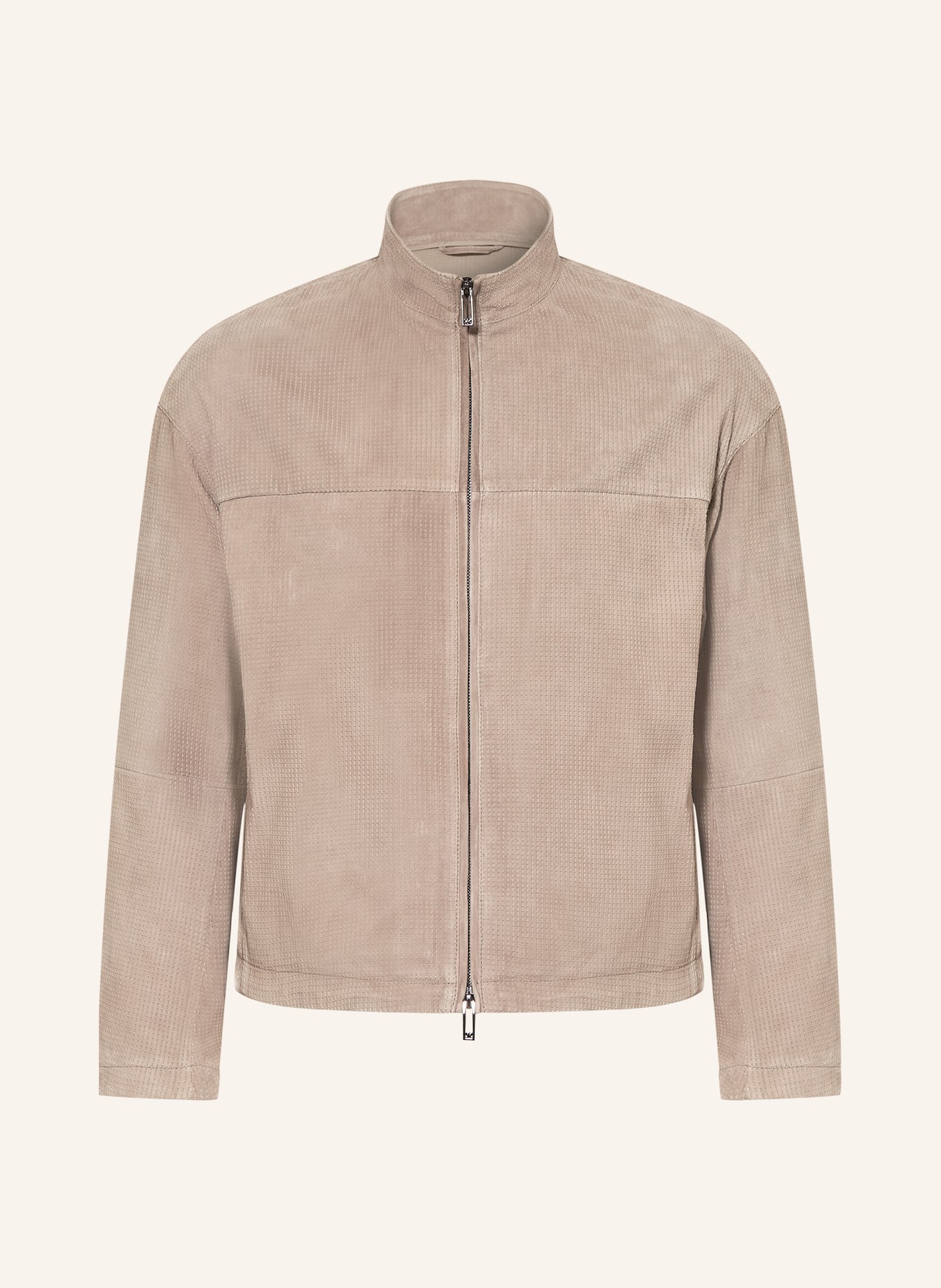 EMPORIO ARMANI Lederjacke: TAUPE