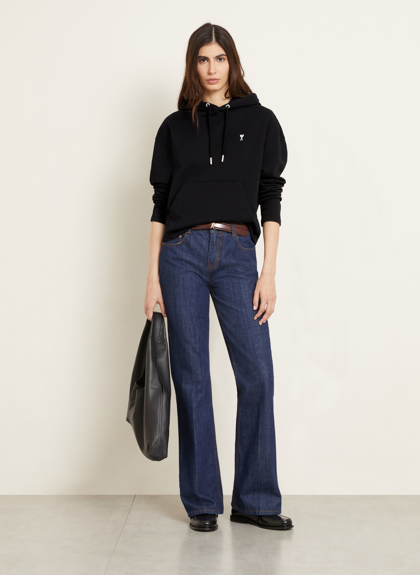 AMI PARIS Hoodie: SCHWARZ