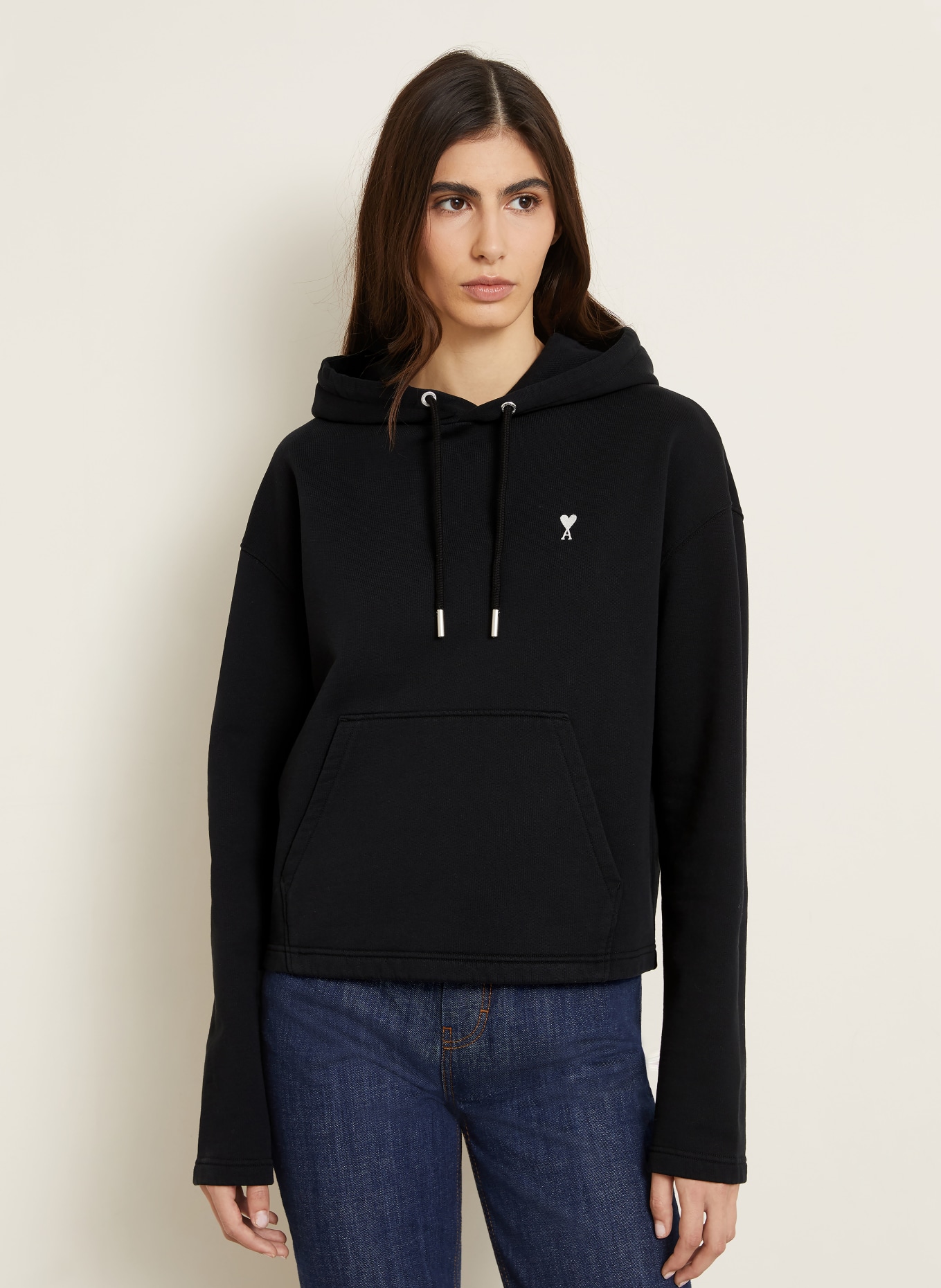 AMI PARIS Hoodie: SCHWARZ