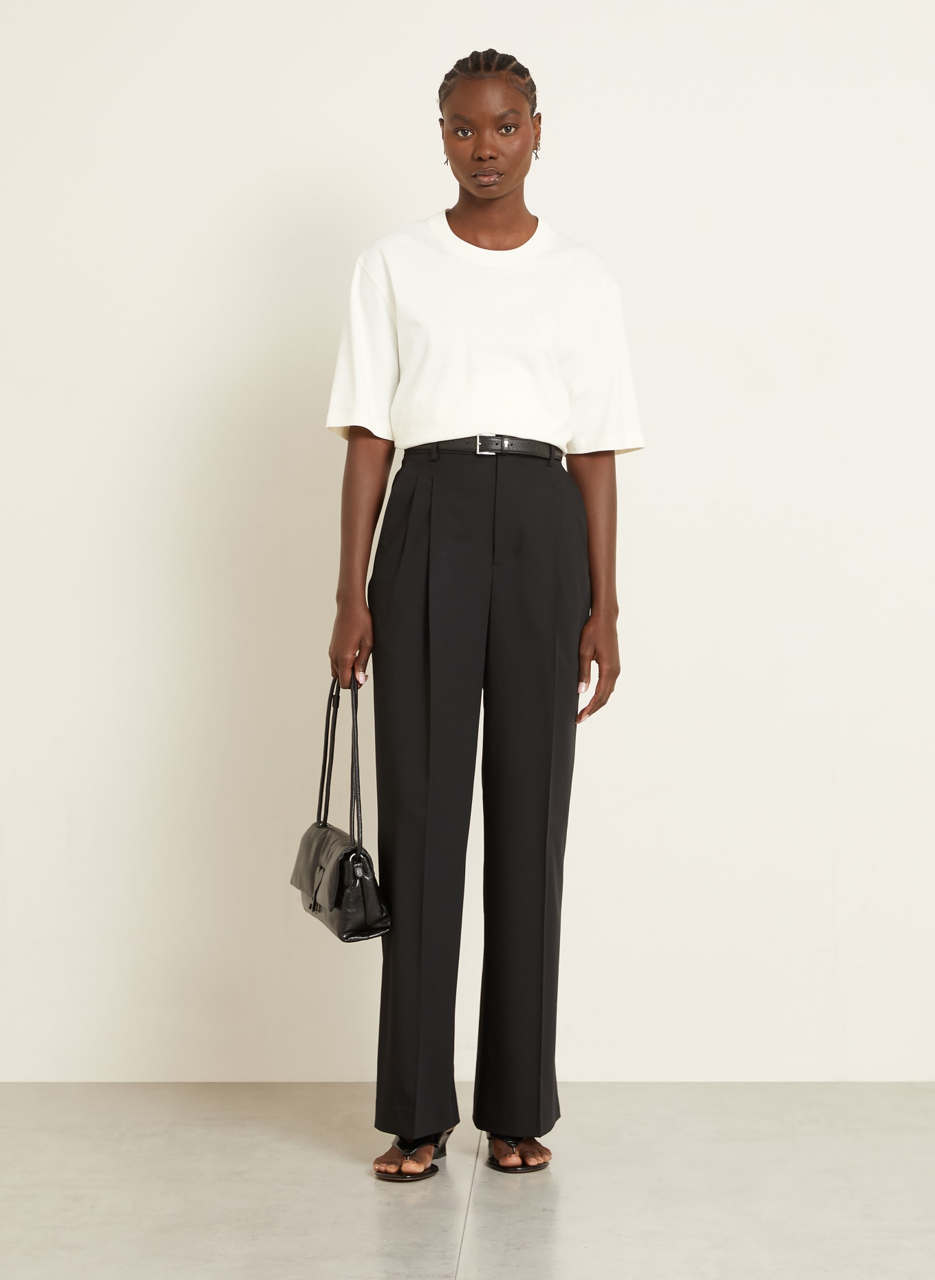 AMI PARIS T-Shirt: CREME