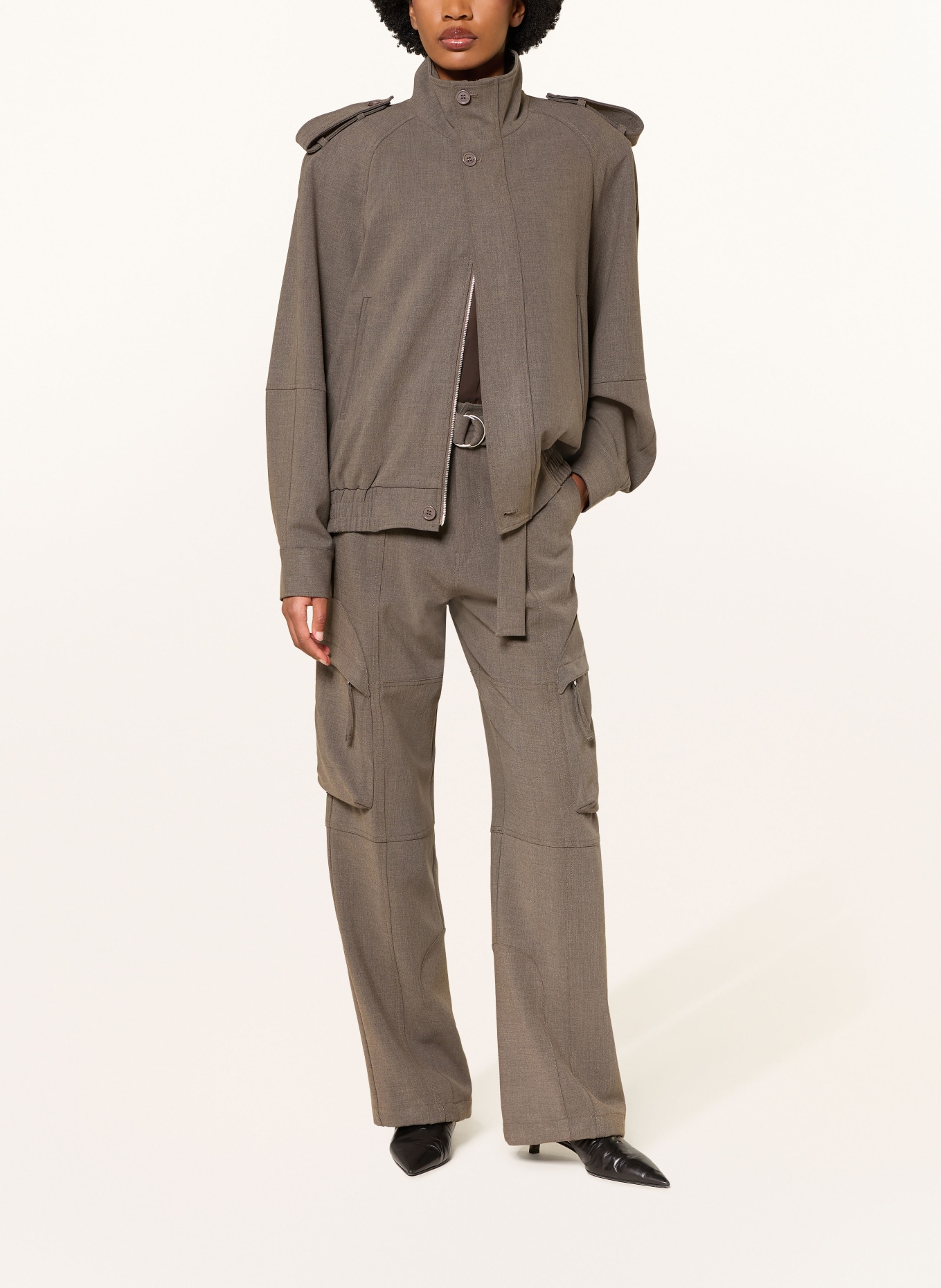 The Frankie Shop Kargo kalhoty KELLY: ŠEDÁ