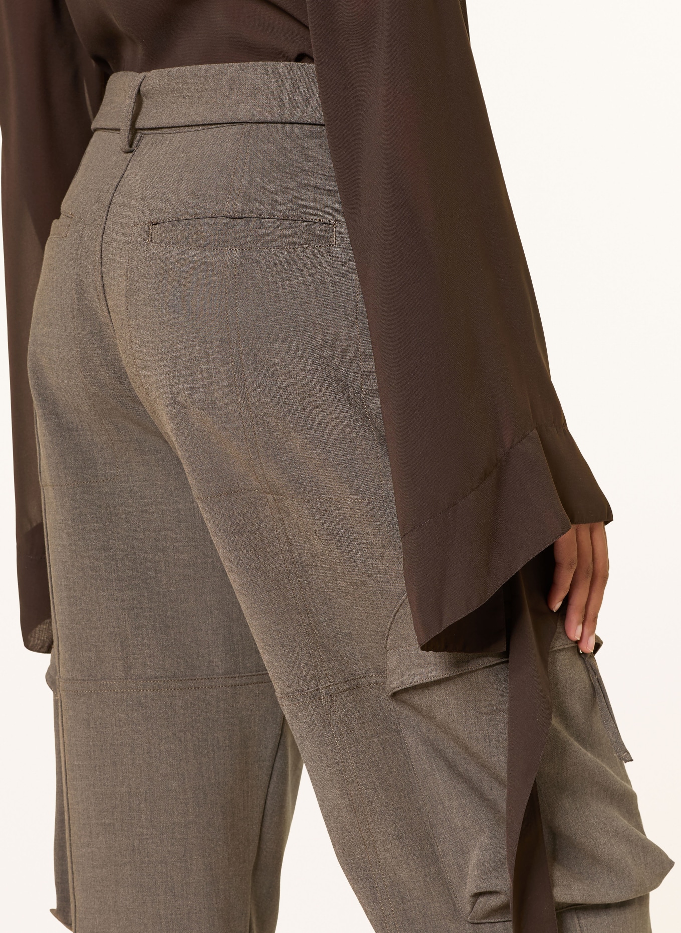 The Frankie Shop Kargo kalhoty KELLY: ŠEDÁ