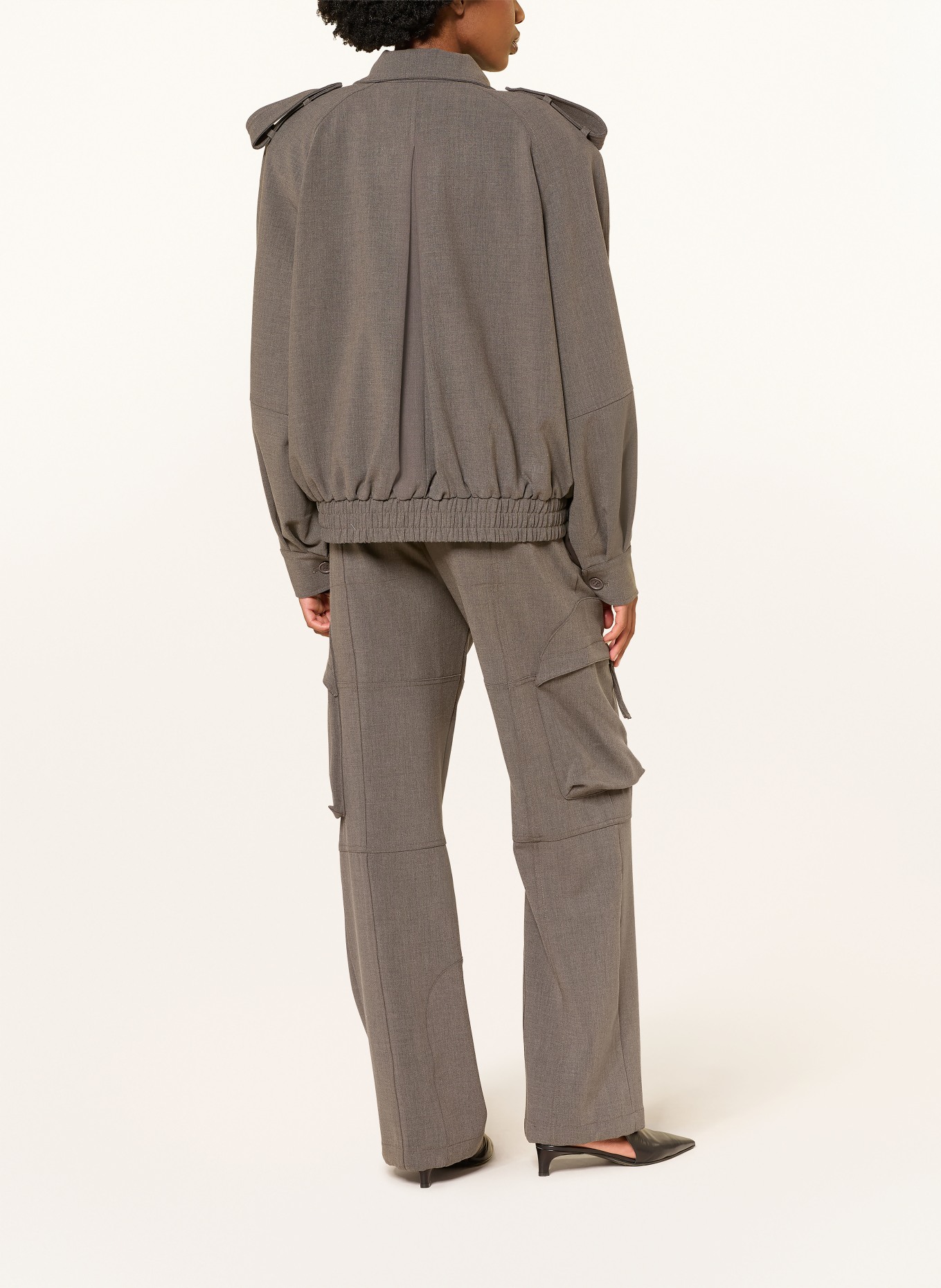 The Frankie Shop Bunda KELLY: TMAVĚ ŠEDÁ