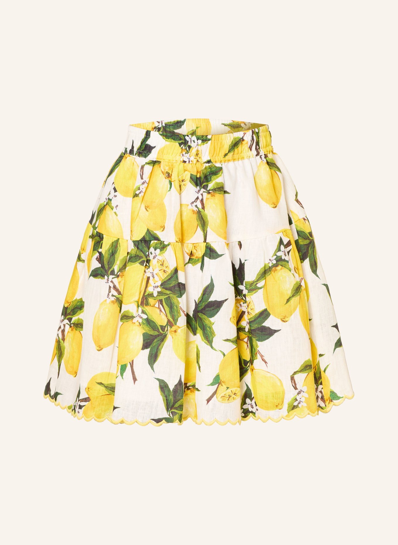 MRS & HUGS linnen rok: GEEL / GROEN / WIT