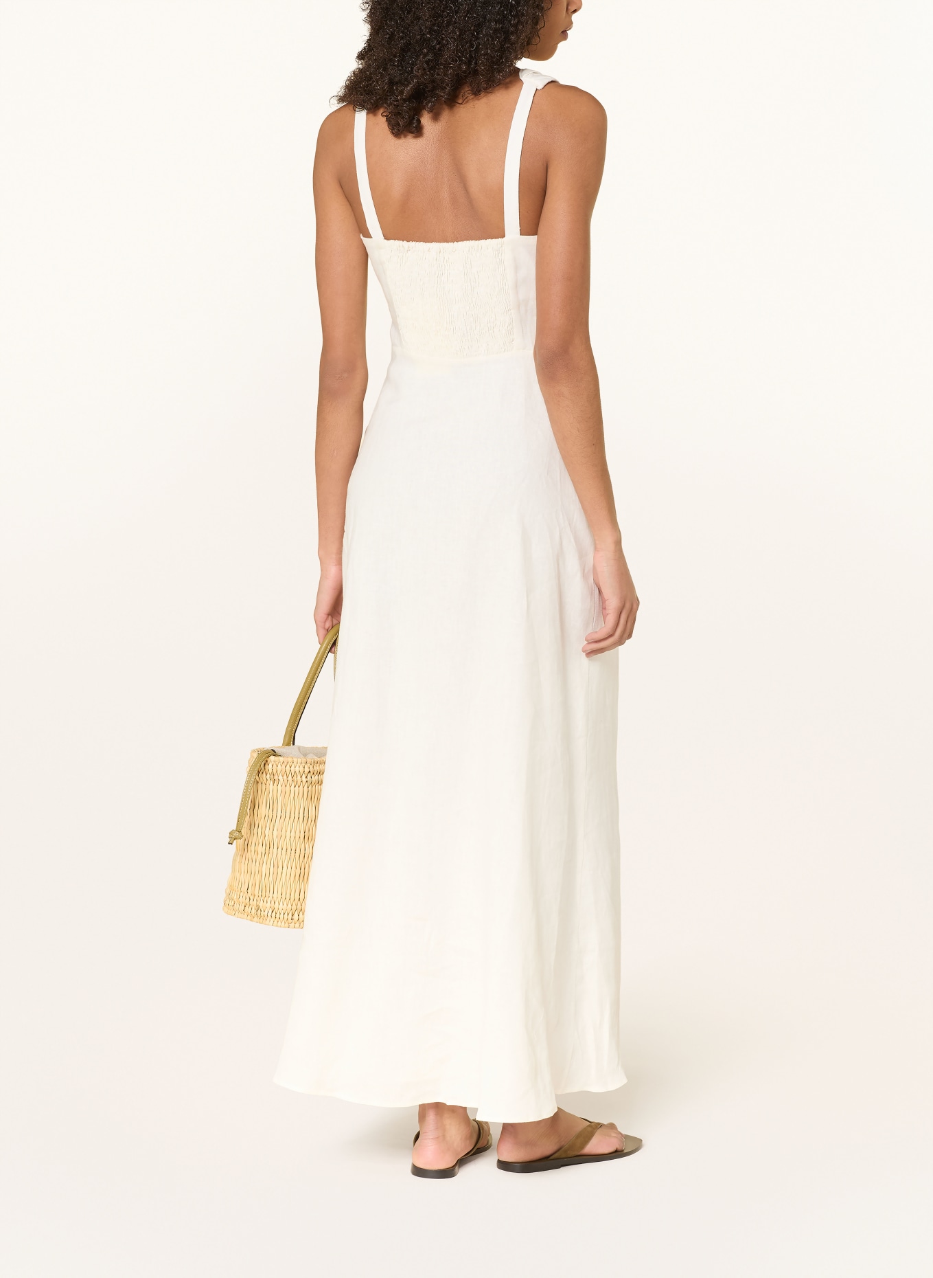 FAITHFULL THE BRAND Robe en lin CERA: ÉCRU